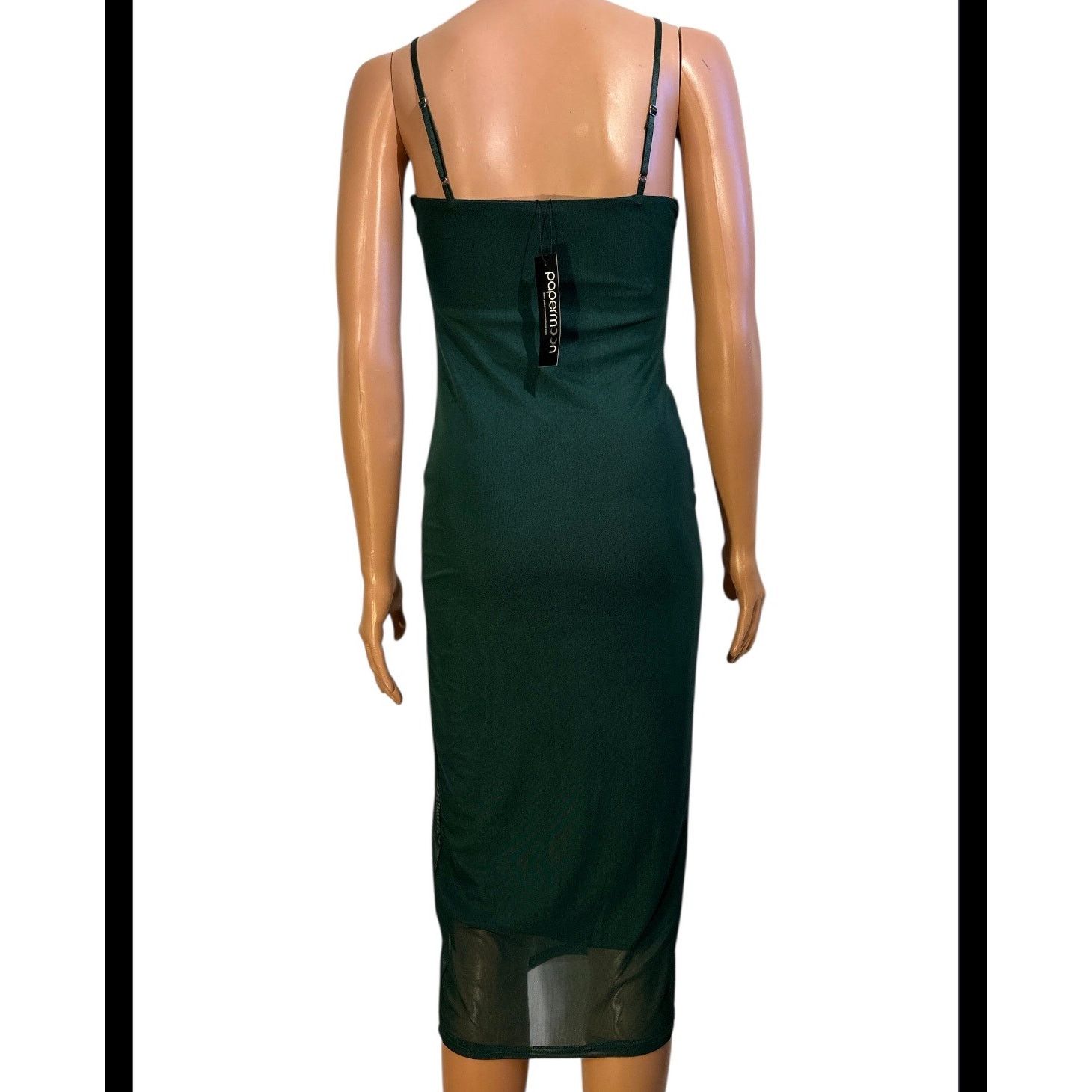 The Unbranded Brand Papermoon Emerald Rhinestone Midi Dress Size Small Size S / US 4 / IT 40 - 2 Thumbnail
