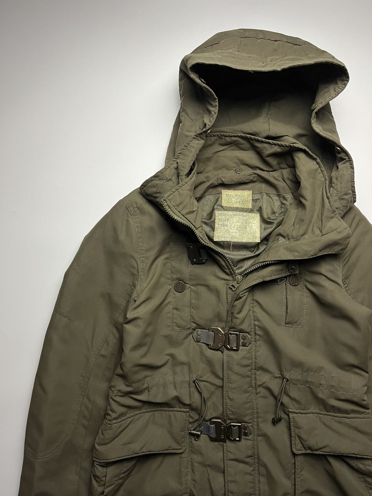 Japanese Brand SLY Japan Industrial Buckle N3B Military Parka Jacket Size US S / EU 44-46 / 1 - 4 Thumbnail
