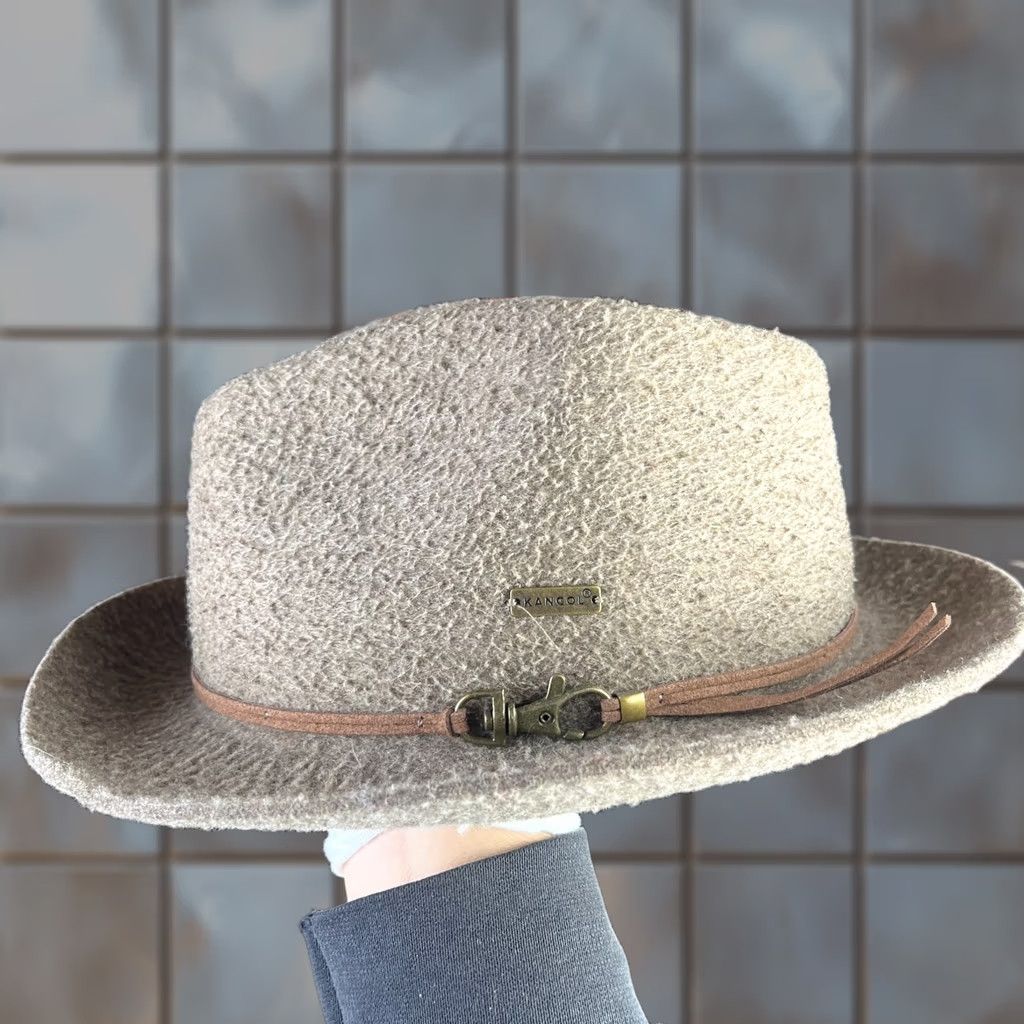 Kangol VINTAGE Kangol Fedora Hat Medium Wool Snap Carter Size ONE SIZE - 1 Thumbnail