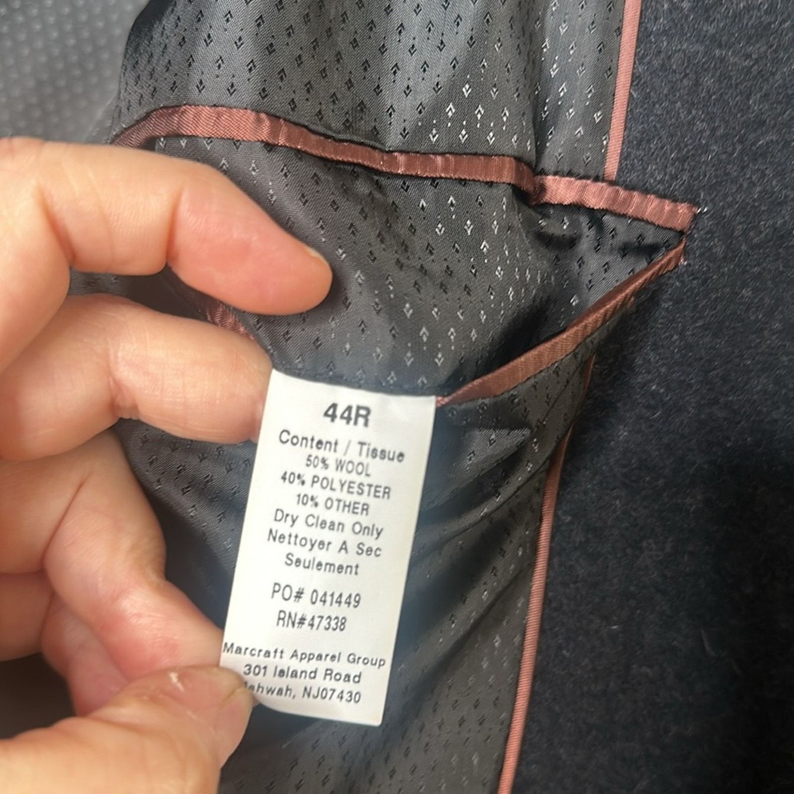Kenneth Cole Kenneth Cole Wool Single-Breasted Pea Coat Grey Size 44R Size US M / EU 48-50 / 2 - 4 Thumbnail