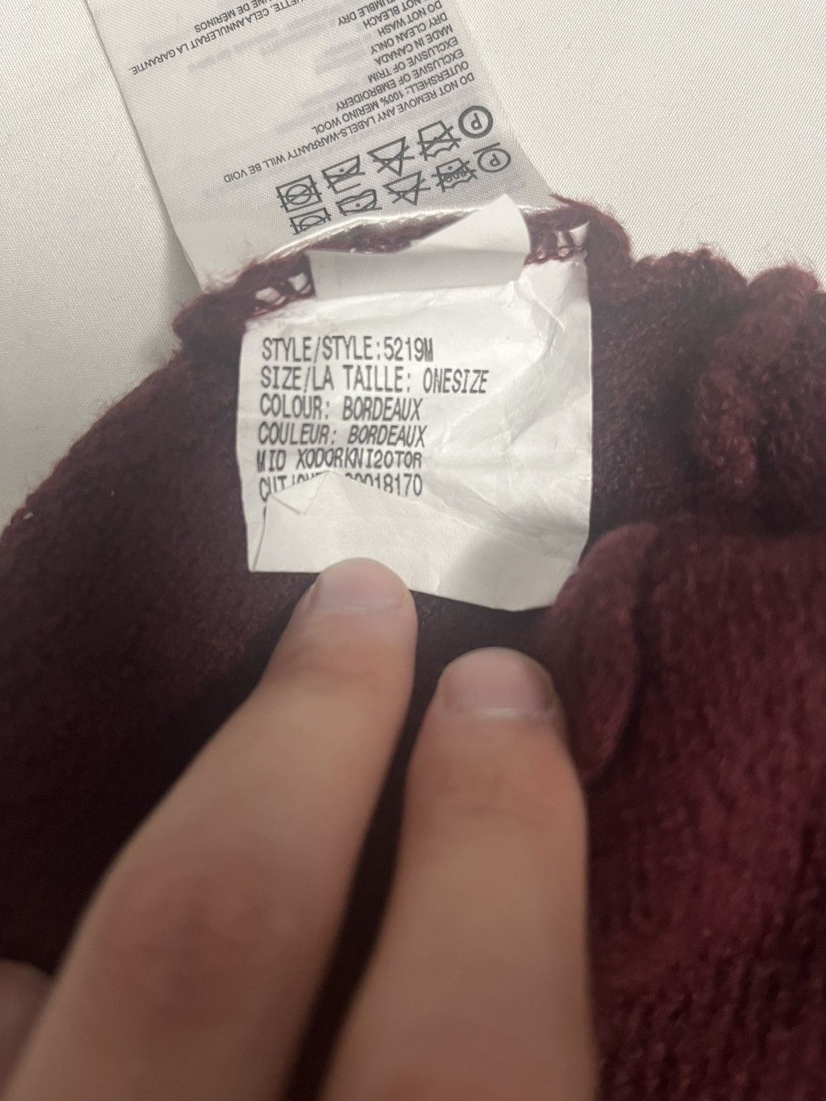 Canada Goose Maroon Canada Goose Beanie Size ONE SIZE - 4 Thumbnail