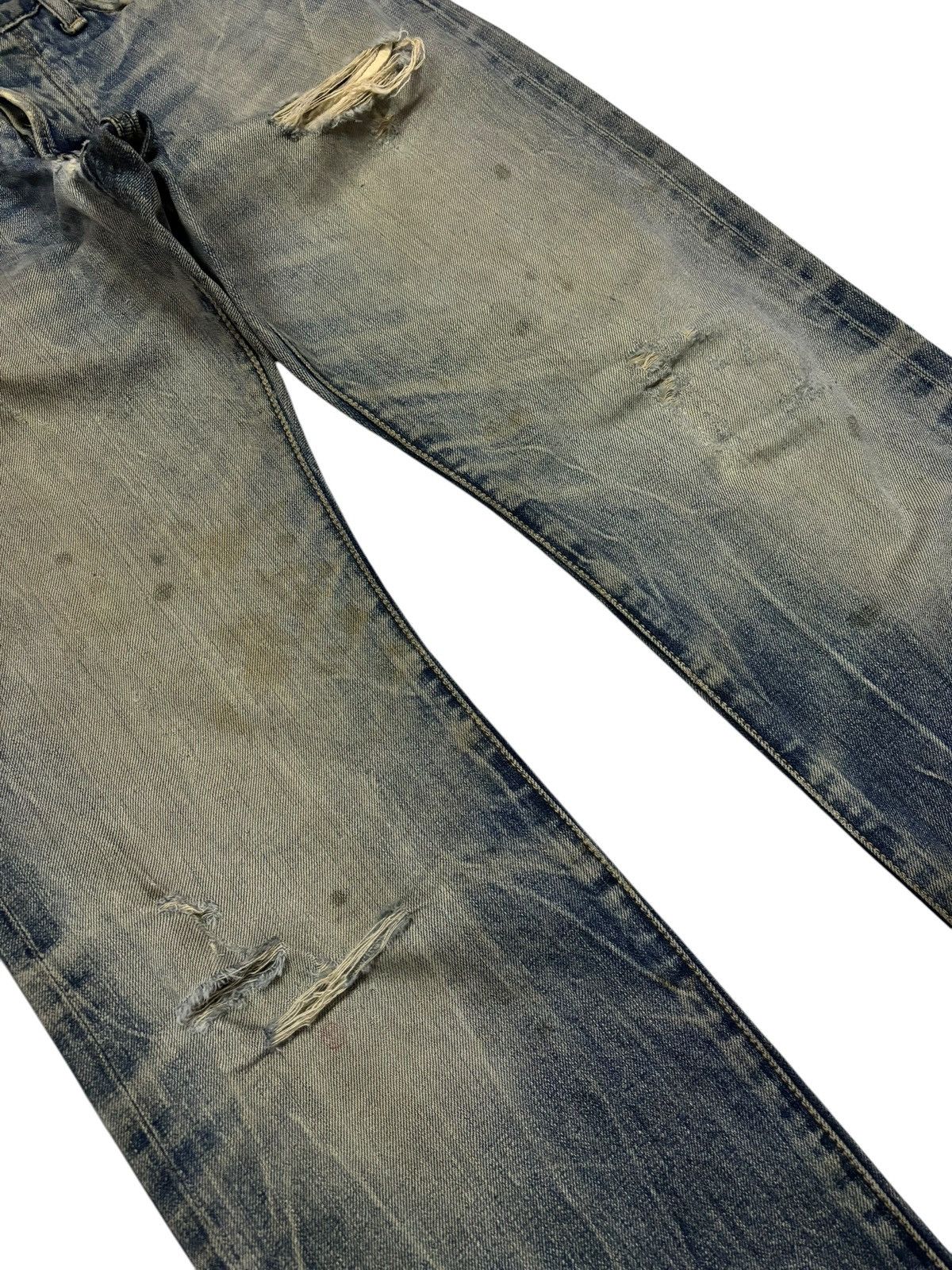 *A VONTADE × If Six Was Nine Vtg A Vontade Kazuyuki Yamakawa Distressed Selvedge Jeans Size US 30 / EU 46 - 4 Thumbnail
