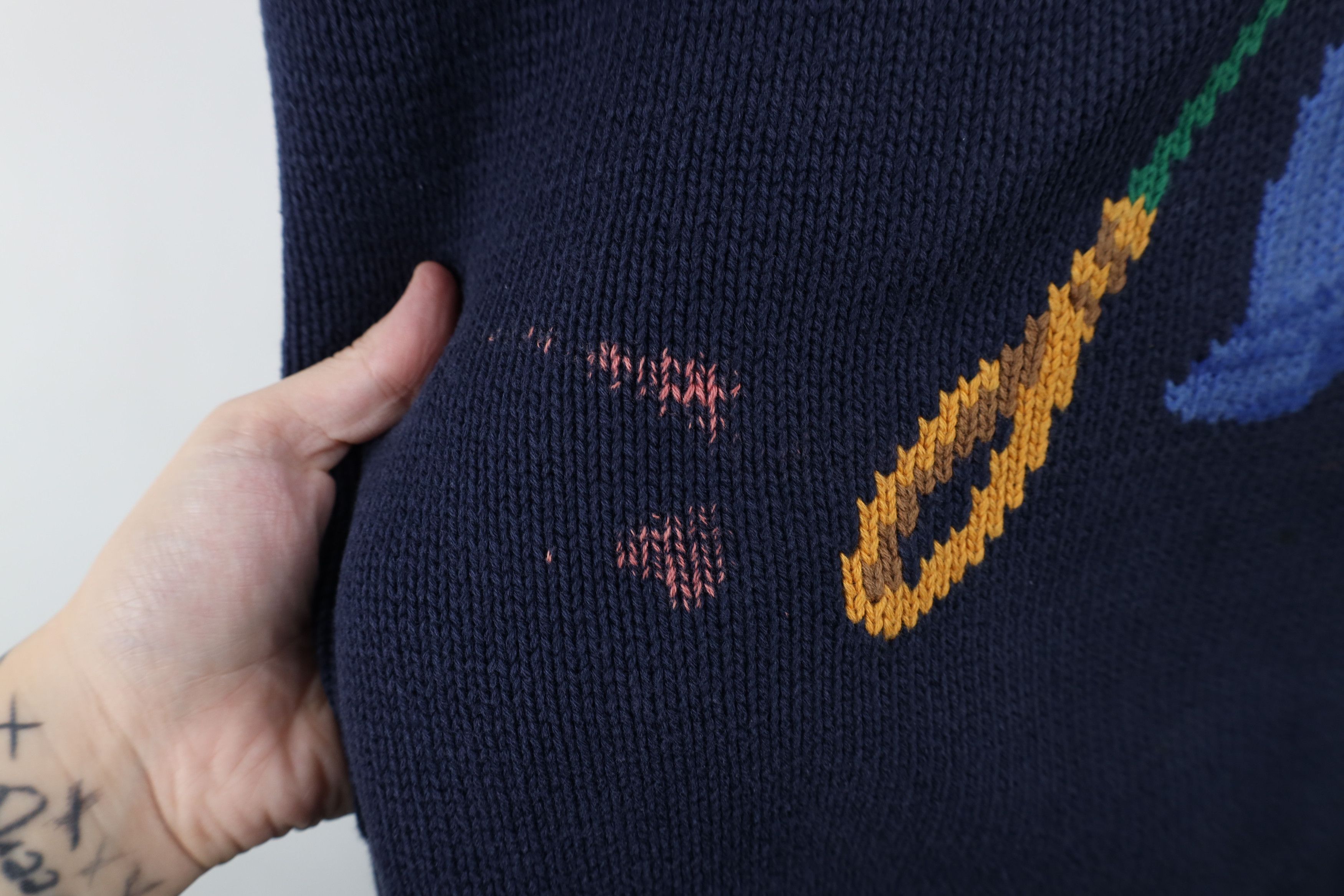 Vintage Vintage 90s Streetwear Horse Polo Turtleneck Sweater Knit Size XL / US 12-14 / IT 48-50 - 6 Thumbnail