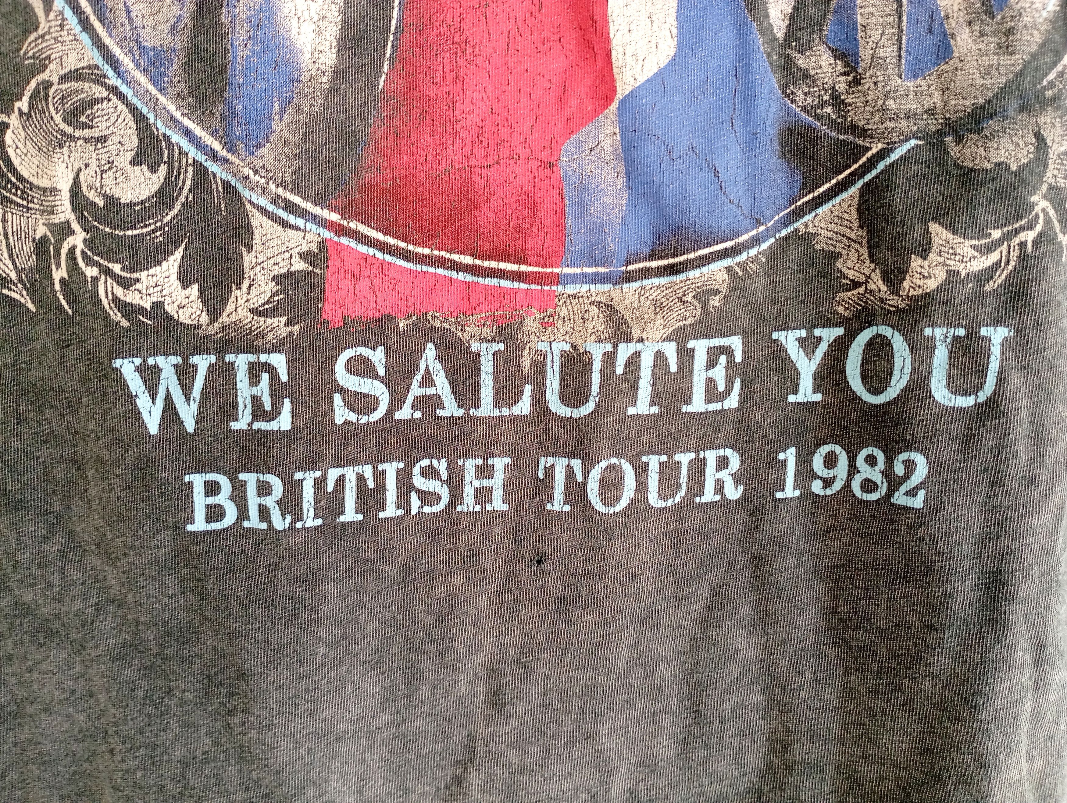 AC/DC Vintage 1982 AC/DC We Salute You British Tour T-Shirt Size US M / EU 48-50 / 2 - 4 Thumbnail