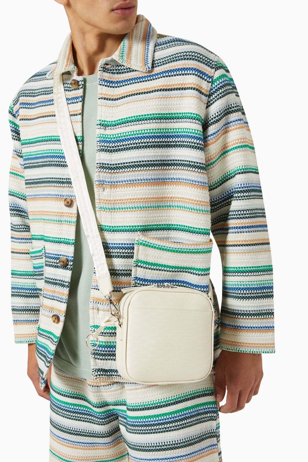 Kith KITH X LEVI'S SALT BLEACH AOP CROSSBODY BAG LIGHT BLUE | Grailed