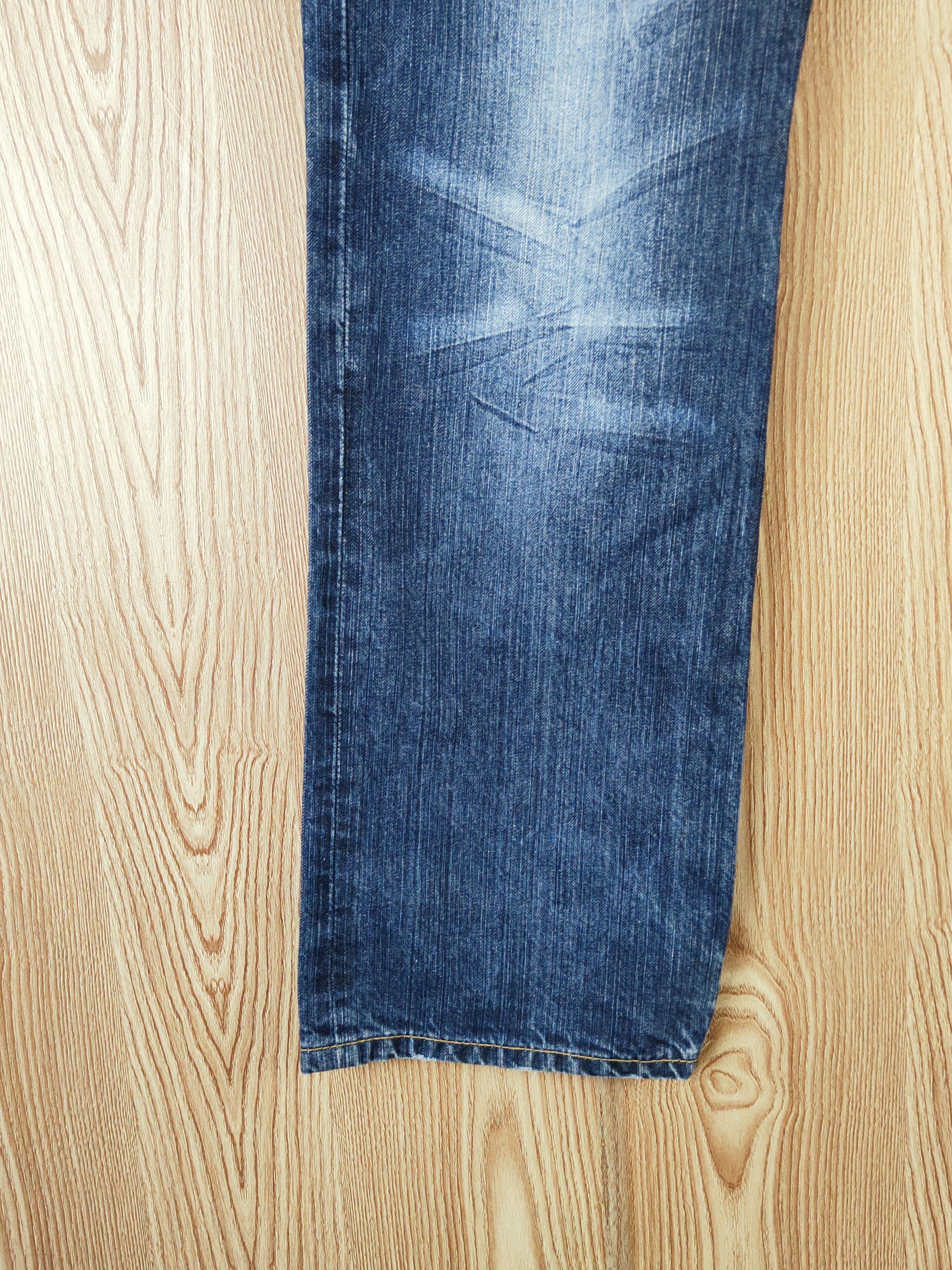 Japanese Brand Japan double waist checkered Distressed Ripped Jeans #W893 Size US 32 / EU 48 - 4 Thumbnail