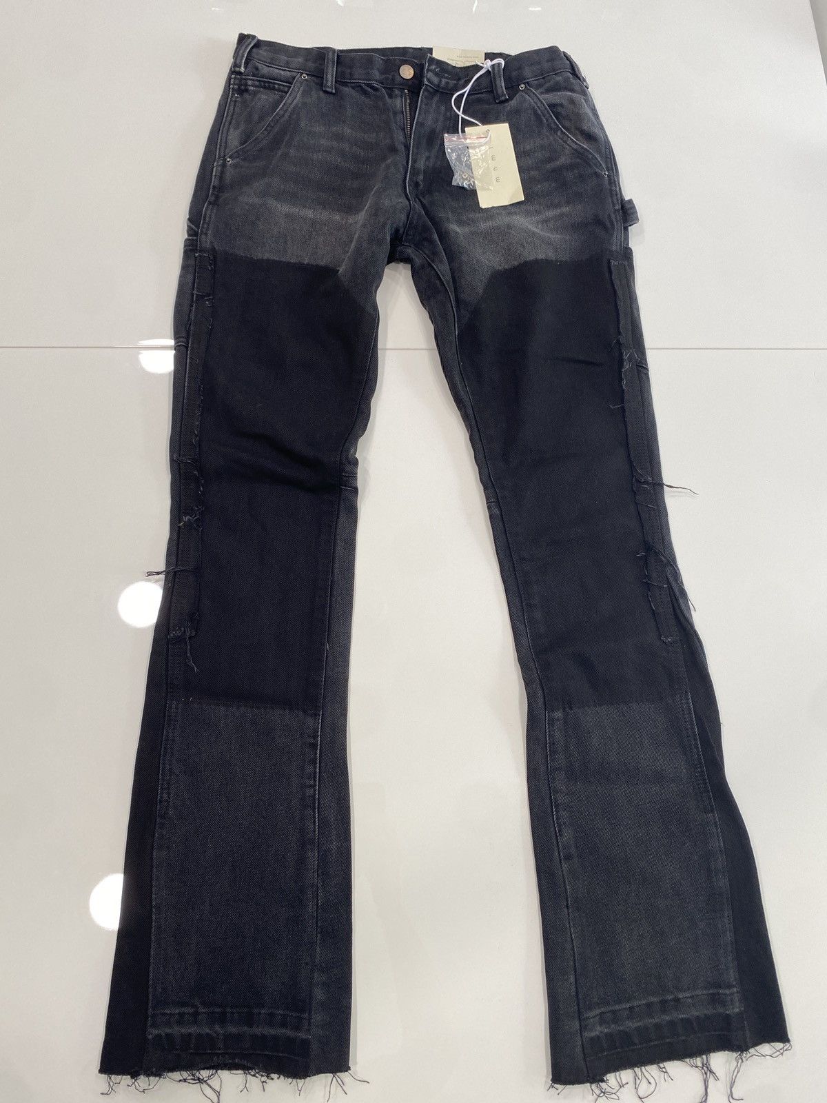 MNML MNML Black Flare Denim Jeans Size US 29 - 1 Thumbnail