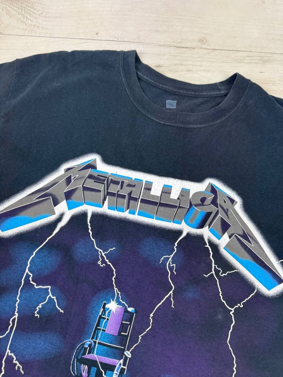 Band Tees Metallica Ride The Lightning 2010 T- Shirt Size US L / EU 52-54 / 3 - 6 Thumbnail