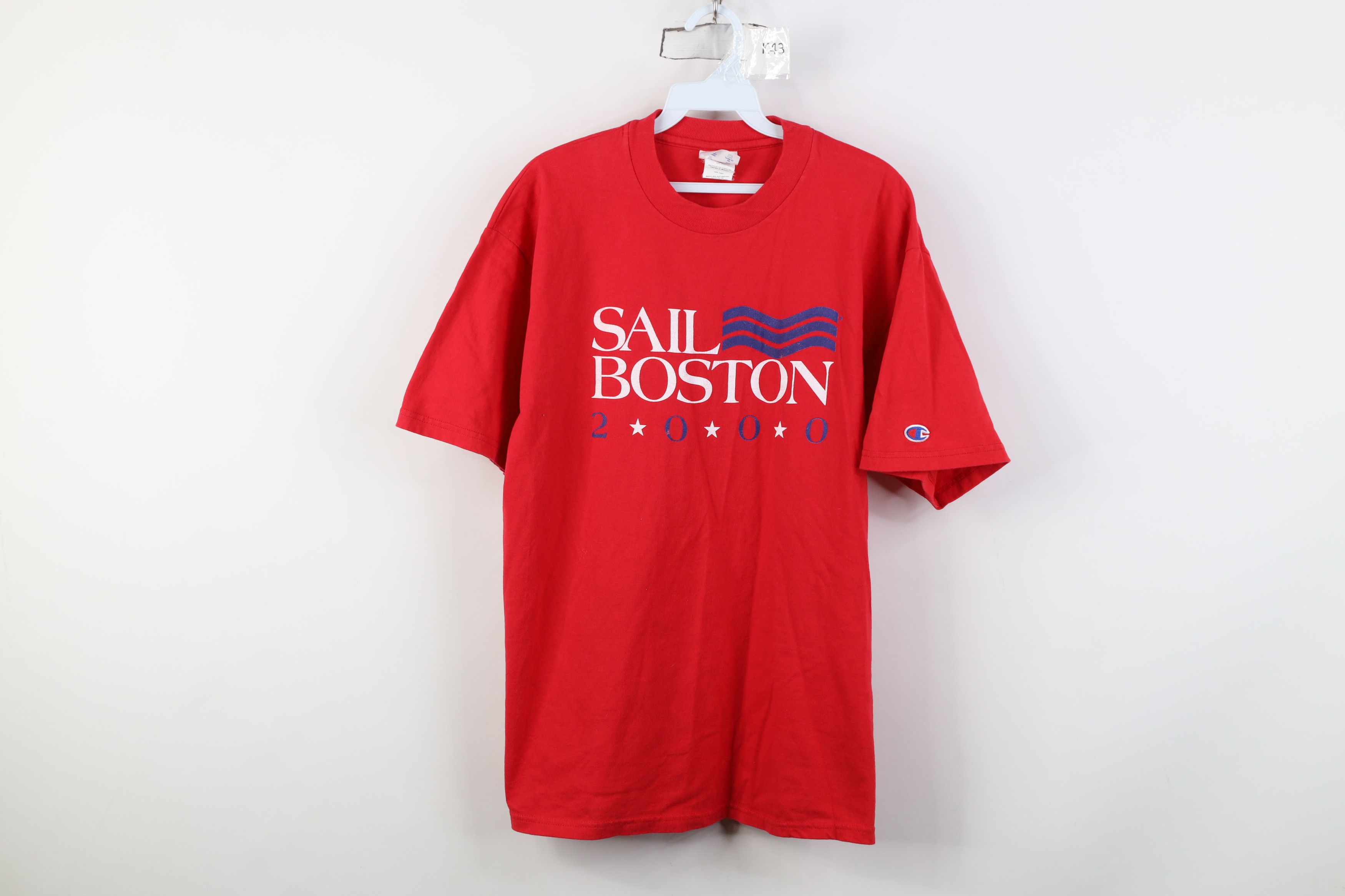 Champion Vintage Y2K 2000 Champion Spell Sail Boston Sailing T-Shirt Size US L / EU 52-54 / 3 - 1 Thumbnail