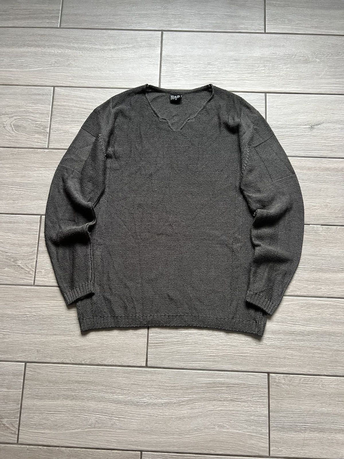 Vintage Y2K Striped Dolce Gabbana Sweater Avant Garde 90's