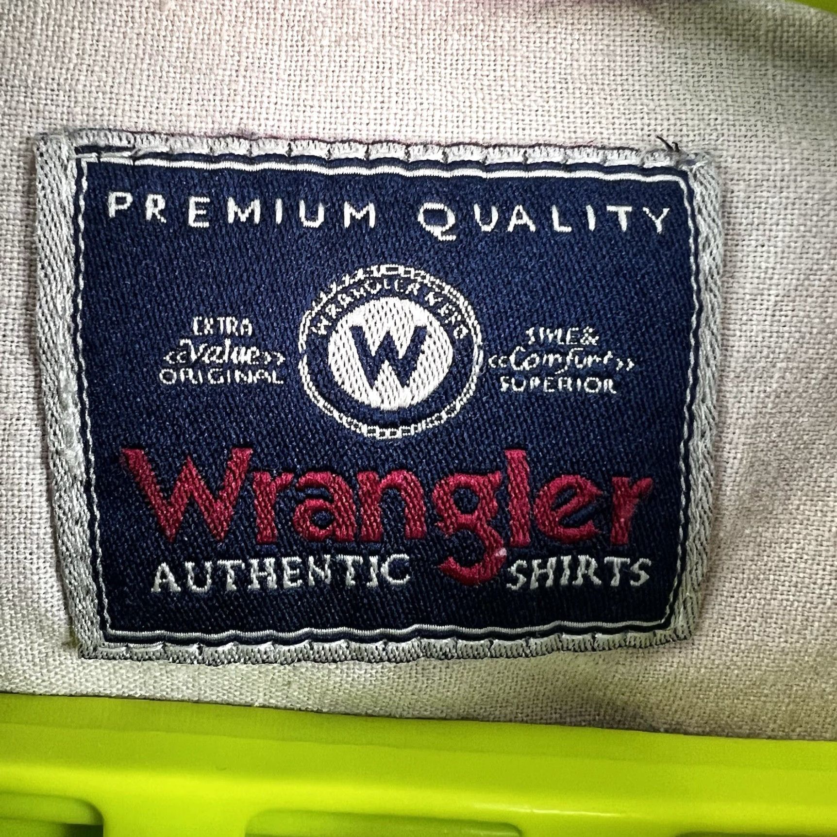 Wrangler VINTAGE Wrangler Men's Flannel Shirt 2XL Long Sleeve Plaid Cotton Blue Western Retro Size US XXL / EU 58 / 5 - 4 Thumbnail