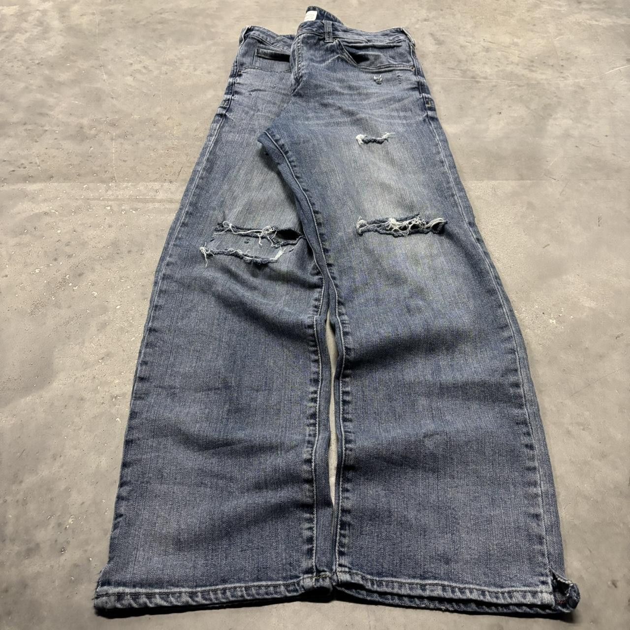 Japanese Brand Crazy Vintage Y2K/2000s Grunge Distressed Denim Jeans Size US 36 / EU 52 - 3 Thumbnail