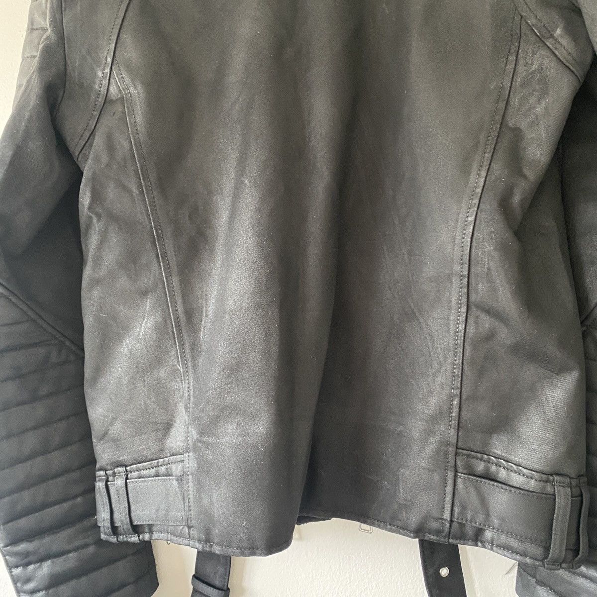 Balmain Balmain Paris SS12 Waxed Denim Biker Jacket Size US M / EU 48-50 / 2 - 8 Thumbnail