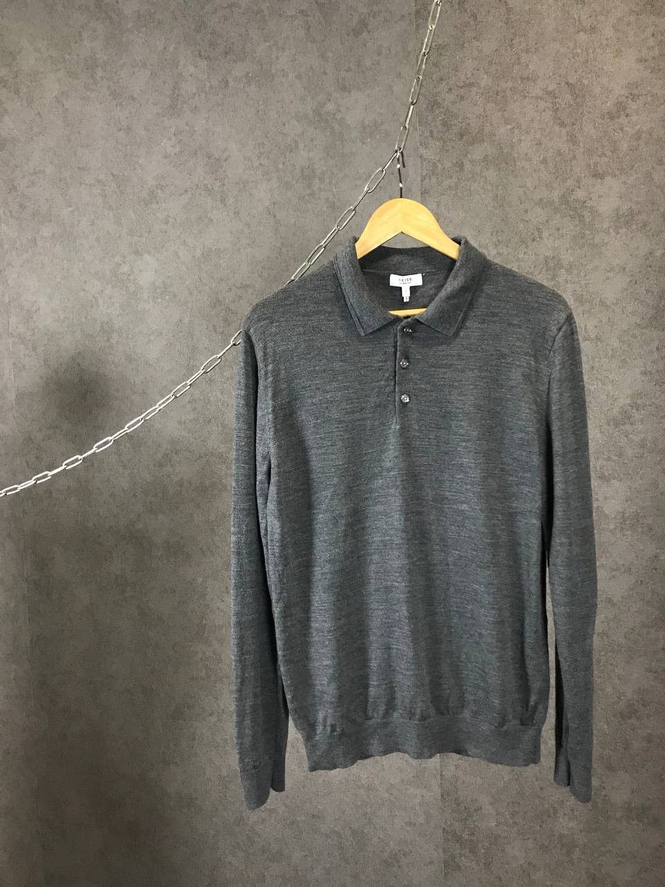 Reiss Reiss wool polo sweater Size US L / EU 52-54 / 3 - 1 Thumbnail