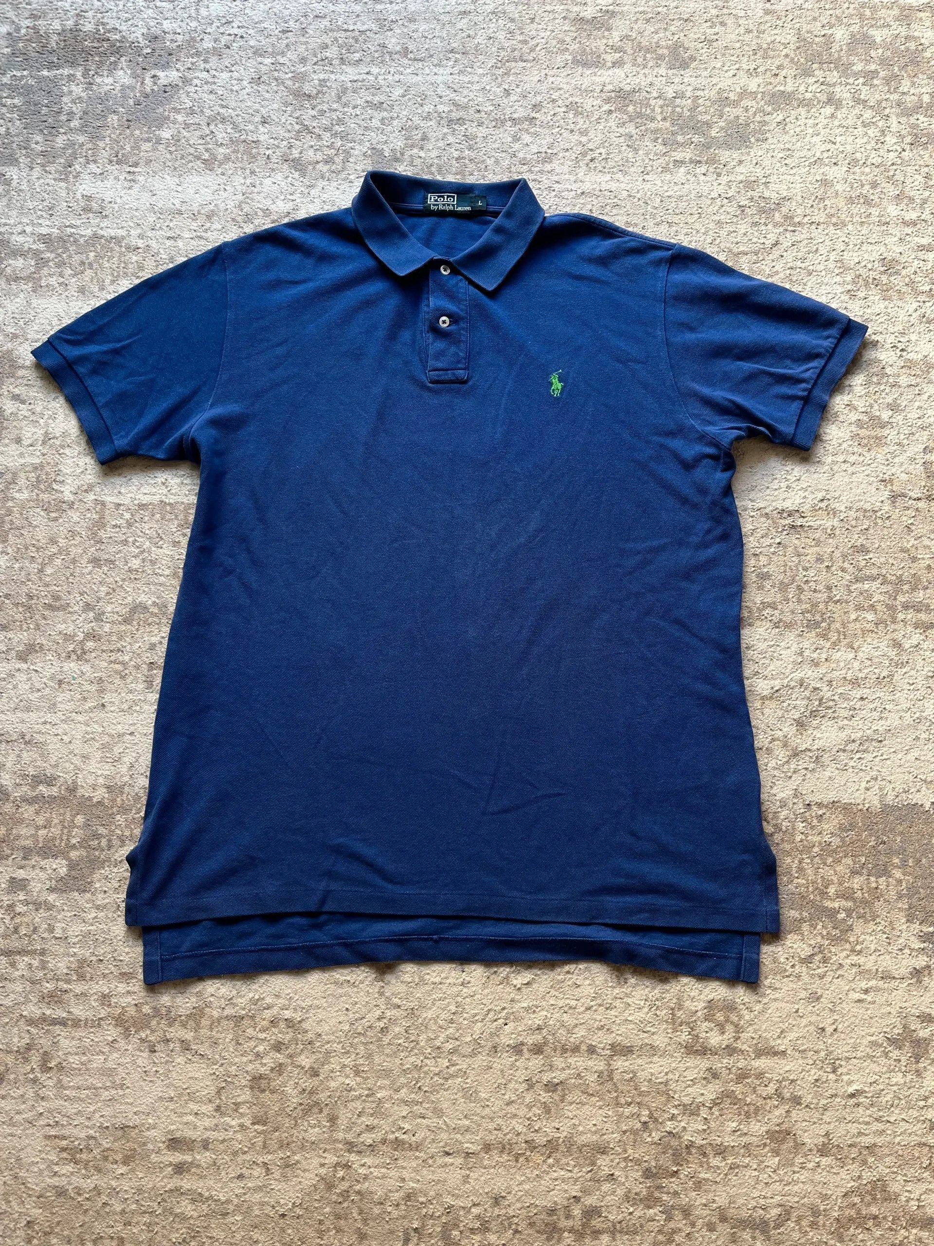Polo Ralph Lauren Polo Ralph Lauren Small Pony Blue Polo Shirt Sz L Size US L / EU 52-54 / 3 - 1 Thumbnail