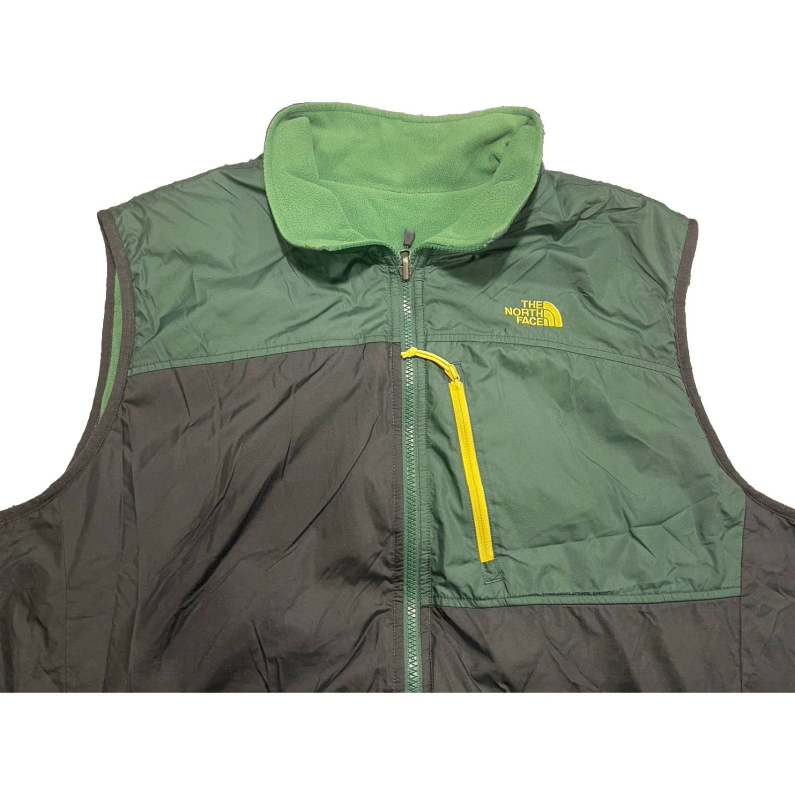 The North Face VINTAGE The North Face Reversible Fleece Vest Sweater Jacket Men XL Green Casual Winter Size US XL / EU 56 / 4 - 7 Thumbnail