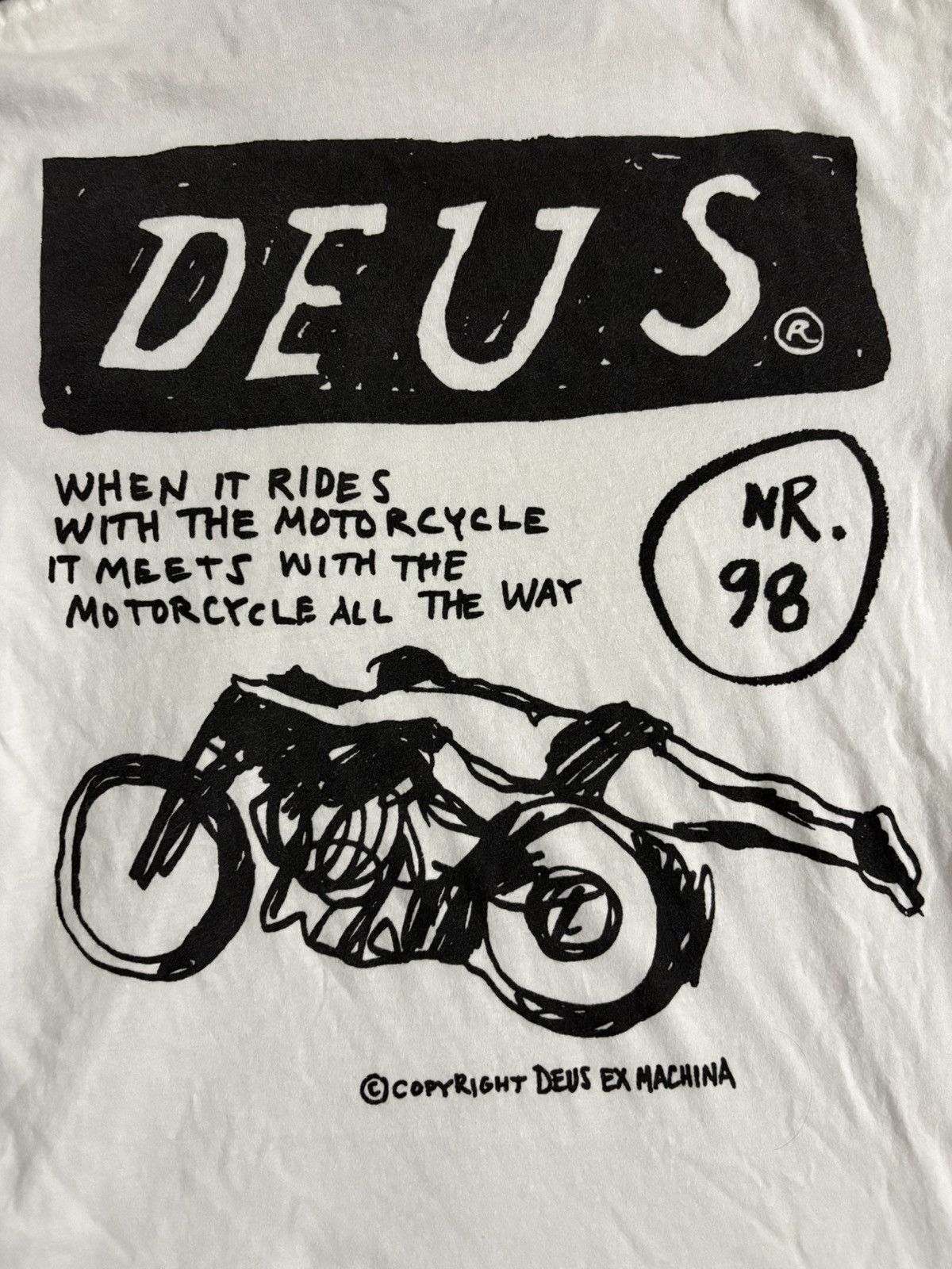Deus Ex Machina 🔥HOT🔥 VINTAGE DEUS EX MACHINA RIDER TEE BACKHIT Size US M / EU 48-50 / 2 - 2 Thumbnail