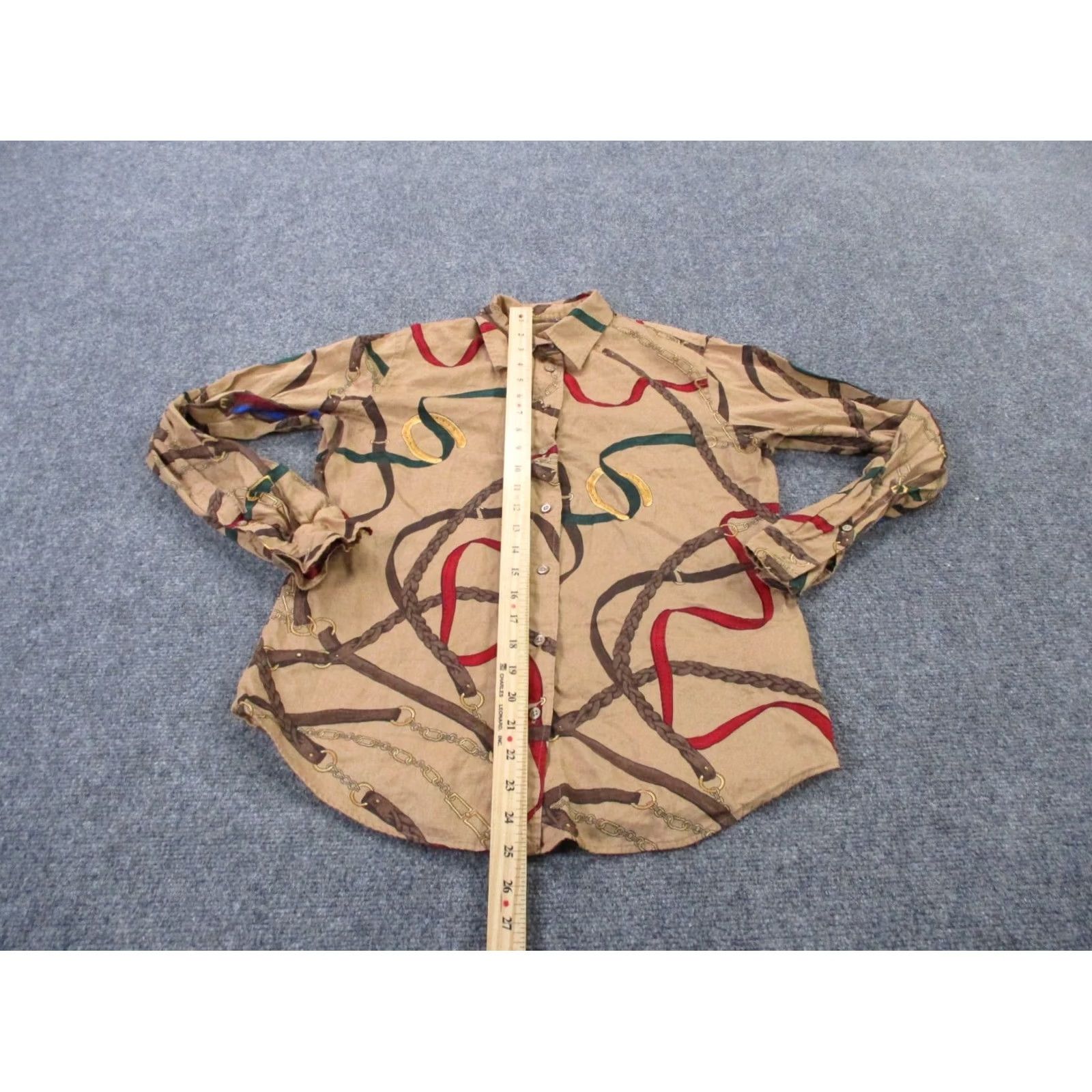Ralph Lauren Lauren Ralph Lauren Shirt Men S Equestrian Rope Chain Lasso Print Western Cowboy Shirt S Multicolor Cotton Polo Graphic Print" Size US S / EU 44-46 / 1 - 3 Thumbnail
