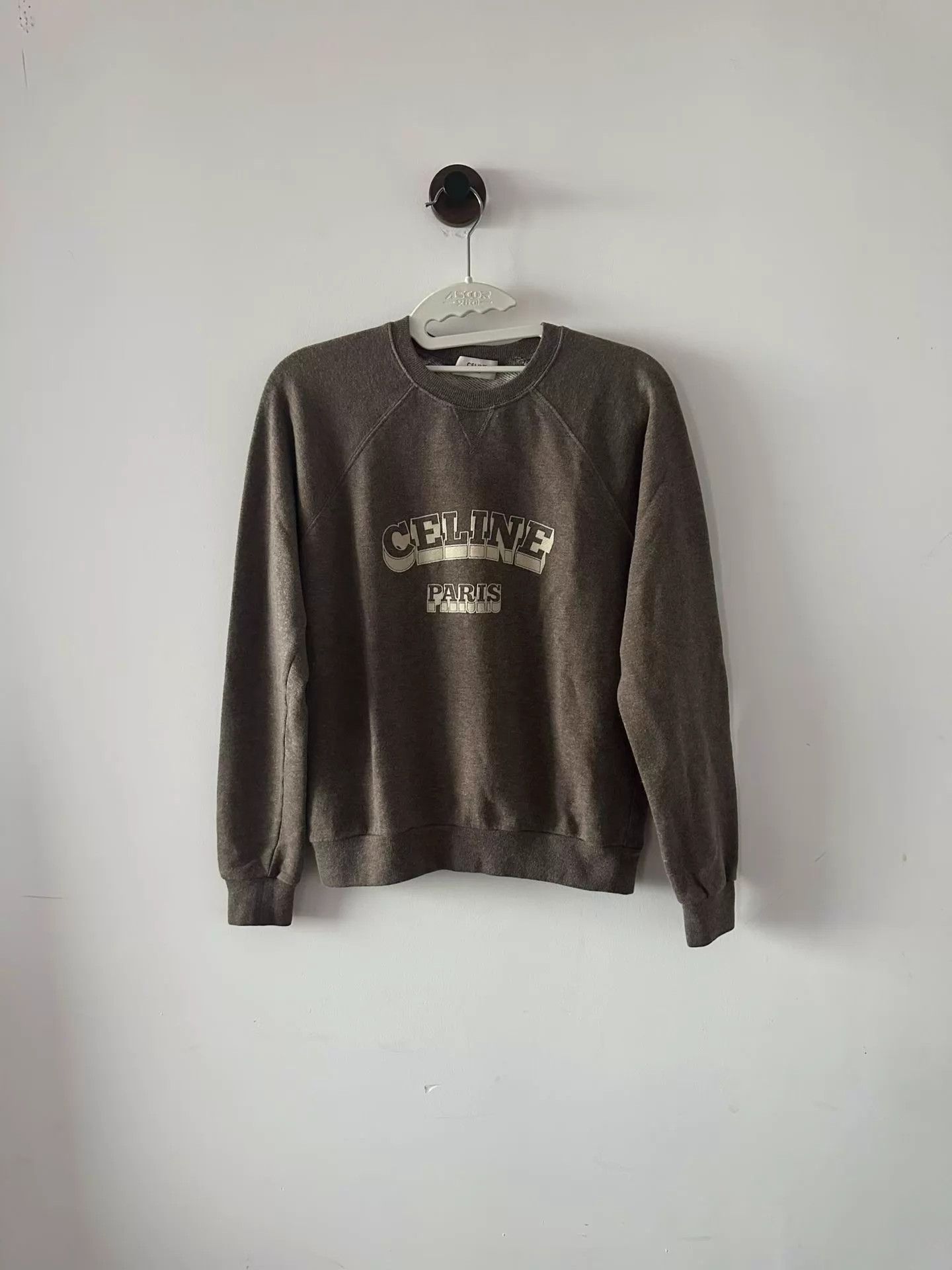 Celine celine brown flocked sweatshirt xs 98 new Size US XS / EU 42 / 0 - 1 Thumbnail