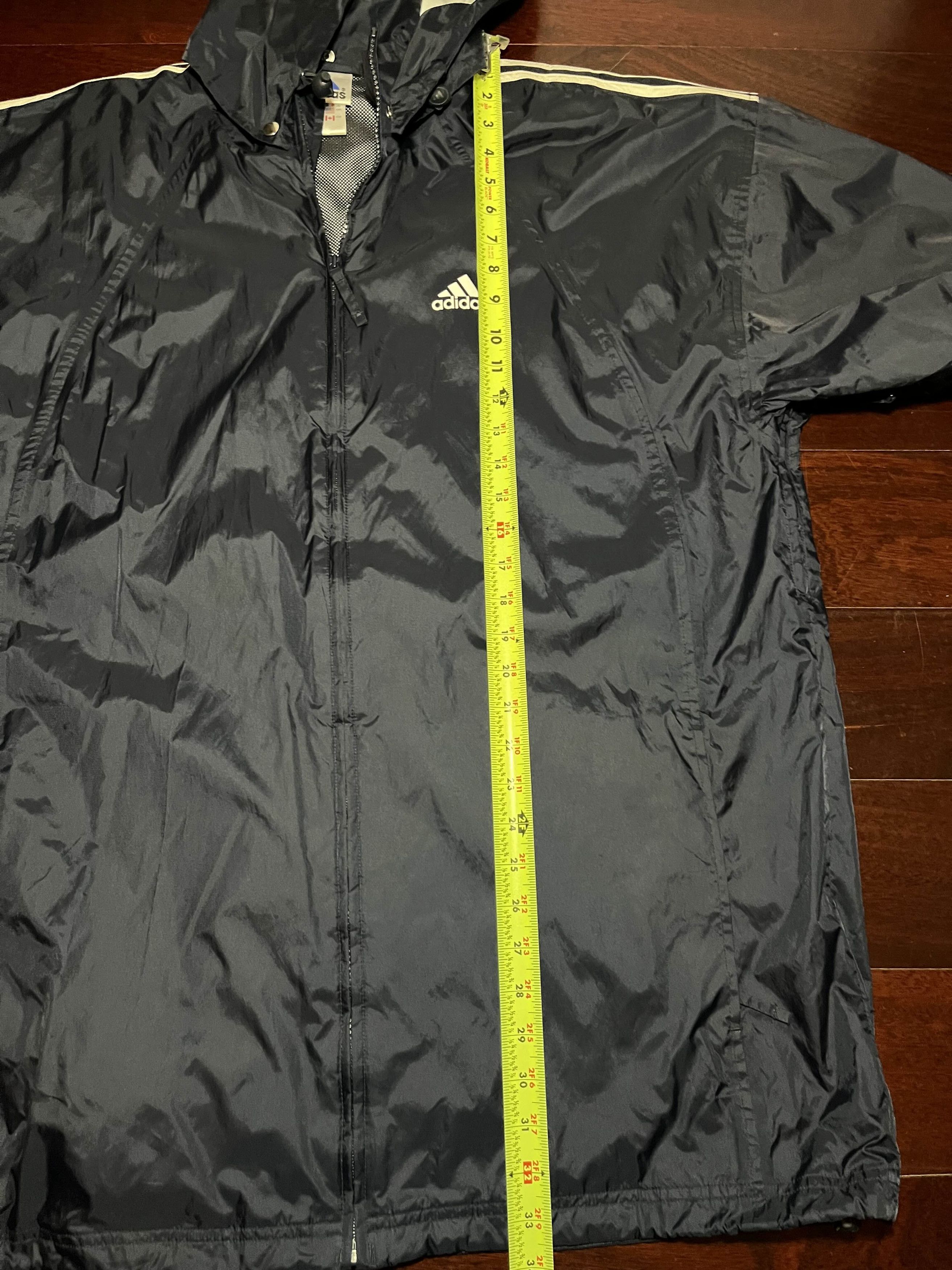 Adidas Y2K Adidas Windbreaker/Parka w/ Detachable Hood Size US XL / EU 56 / 4 - 7 Thumbnail