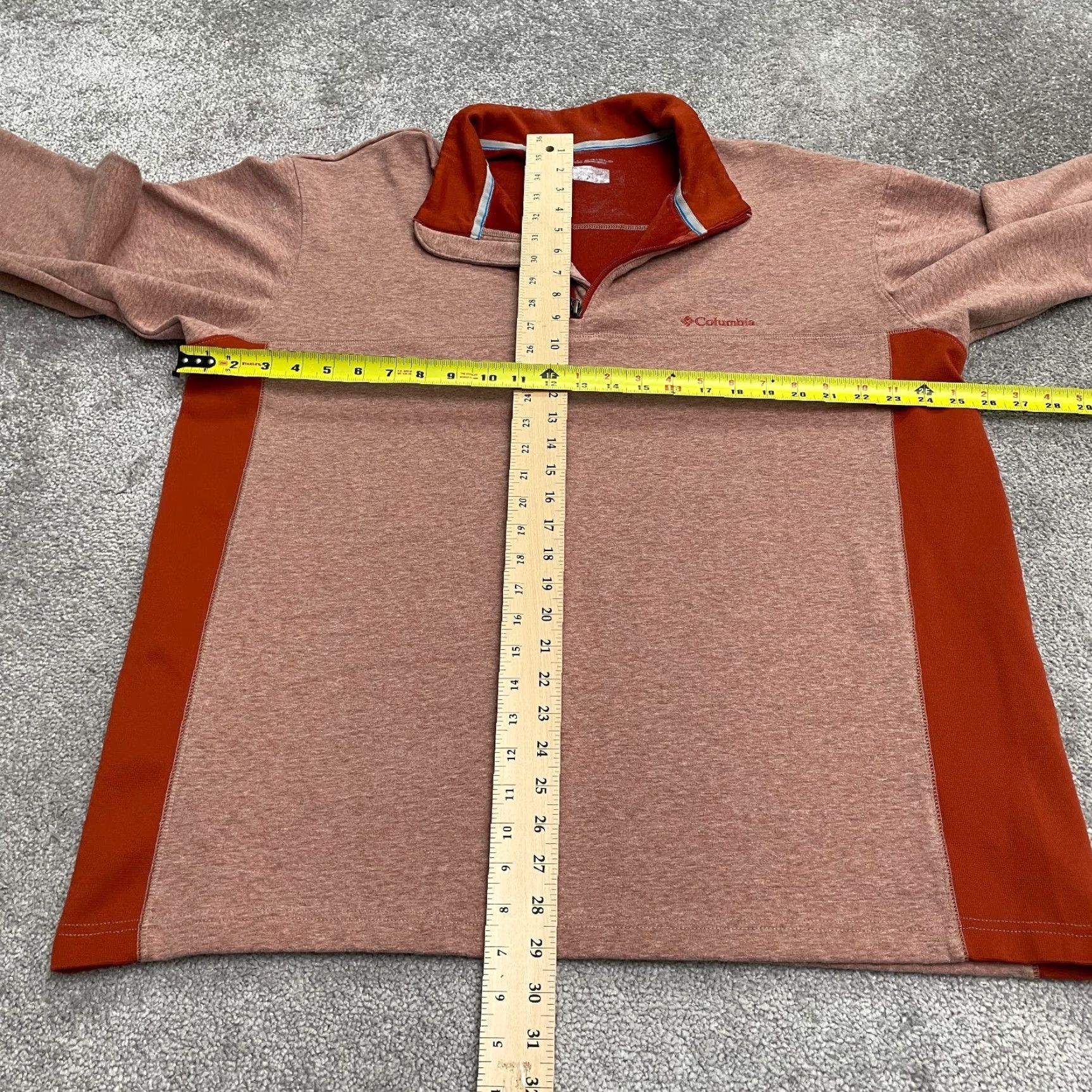 Vintage Columbia Sweatshirt Mens 2XL Orange 1/4 Zip Pullover Fleece Logo Zip Breathing Lightweight Classic Outdoor Hiking Walking Shirt Size US XXL / EU 58 / 5 - 7 Thumbnail