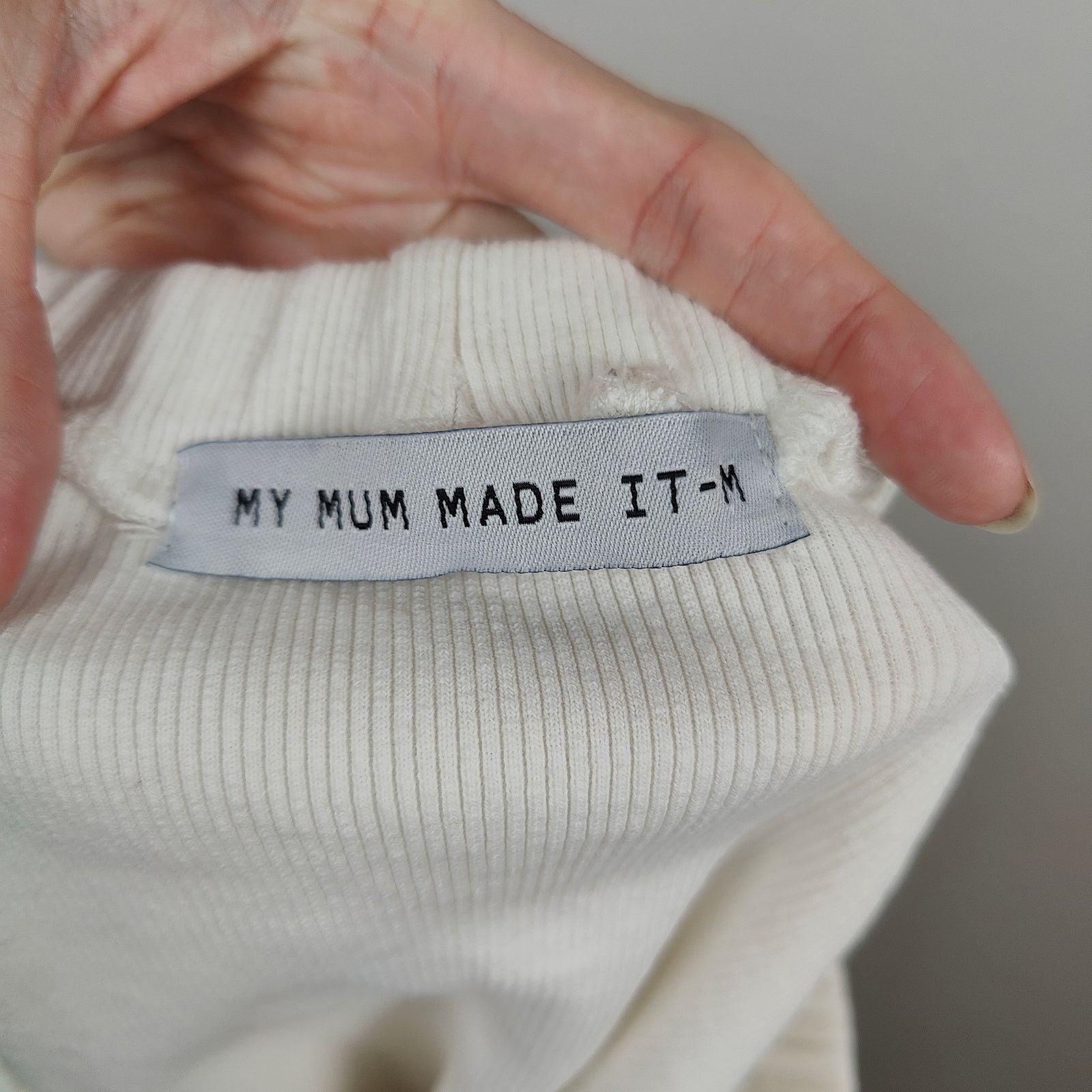 Other My Mum Made It Mini Skirt Womens Medium White Button Size 29" - 4 Thumbnail