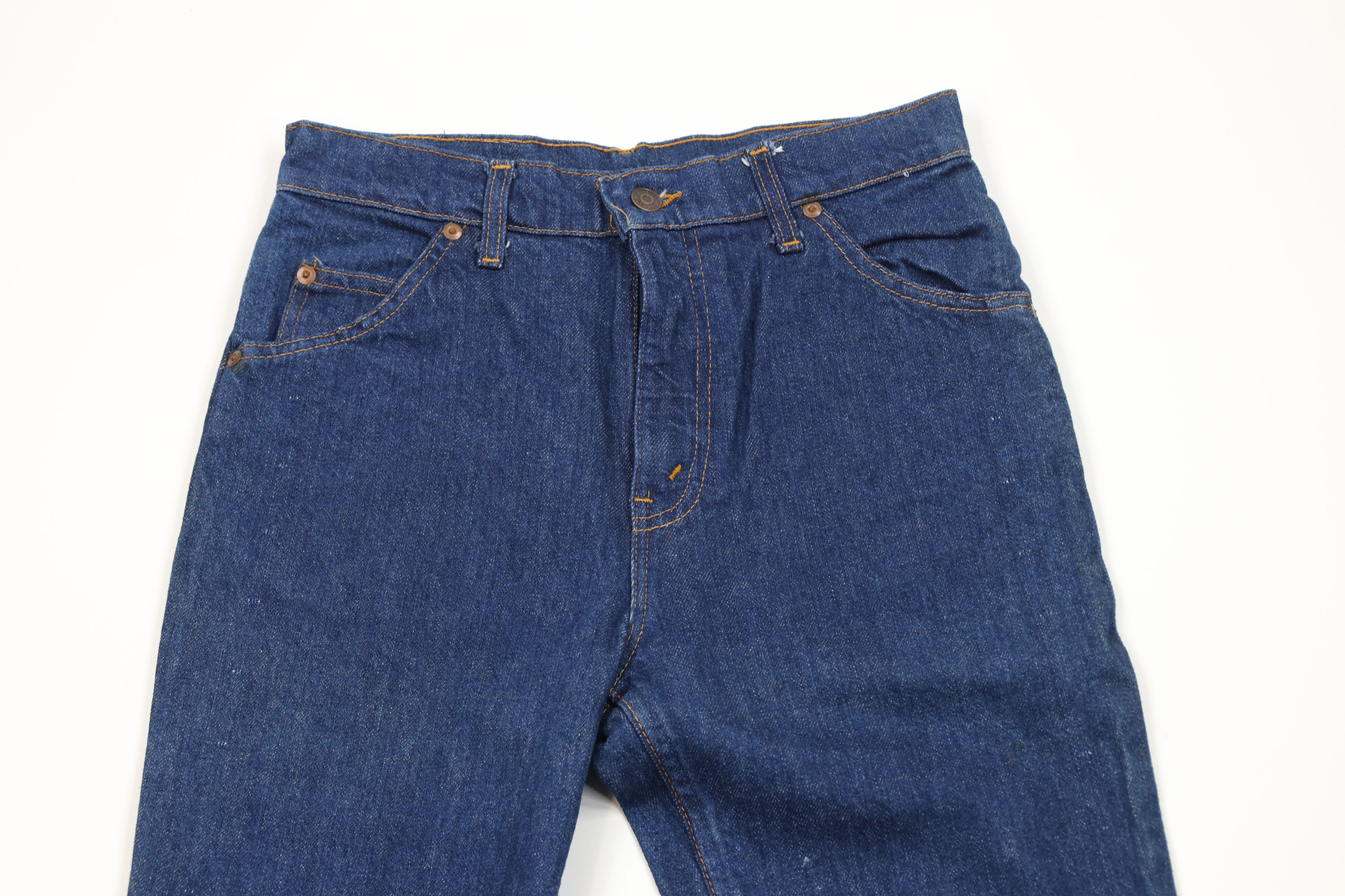 Vintage Vintage 70s Streetwear Flared Bootcut Denim Jeans Blue USA Size US 28 / EU 44 - 2 Thumbnail