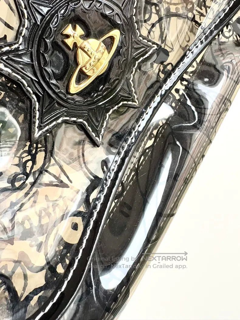 Vivienne Westwood Vivienne Westwood size os Saturn Black Printed Jelly Crossb Size ONE SIZE - 5 Thumbnail