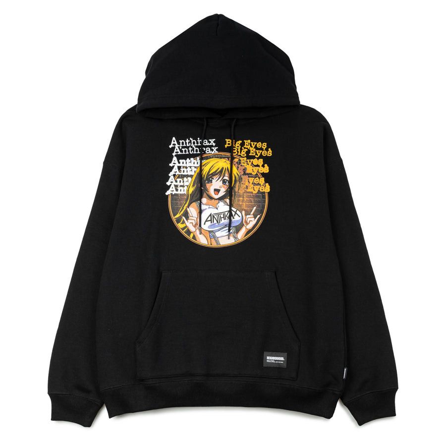 image of Neighborhood x Rock Band Anthrax Ls-1 Sweatparka Black, Men's (Size Medium)