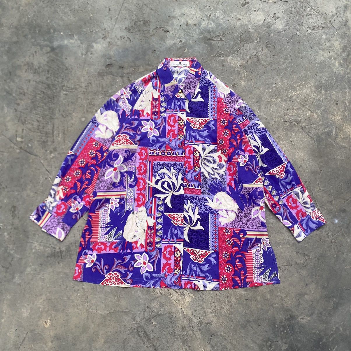 Pierre Balmain Vintage Pierre Balmain Flower Silk Shirt Size US L / EU 52-54 / 3 - 1 Thumbnail