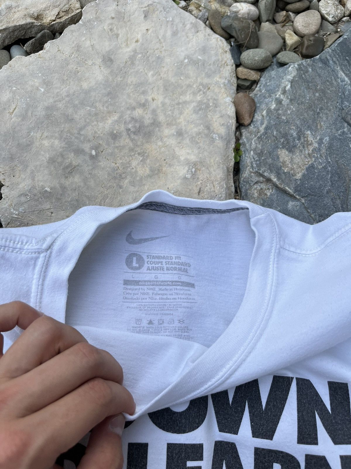 Nike × Vintage Nike Sit Down And Learn From The Master y2k t-shirt tee hype Size US L / EU 52-54 / 3 - 10 Thumbnail