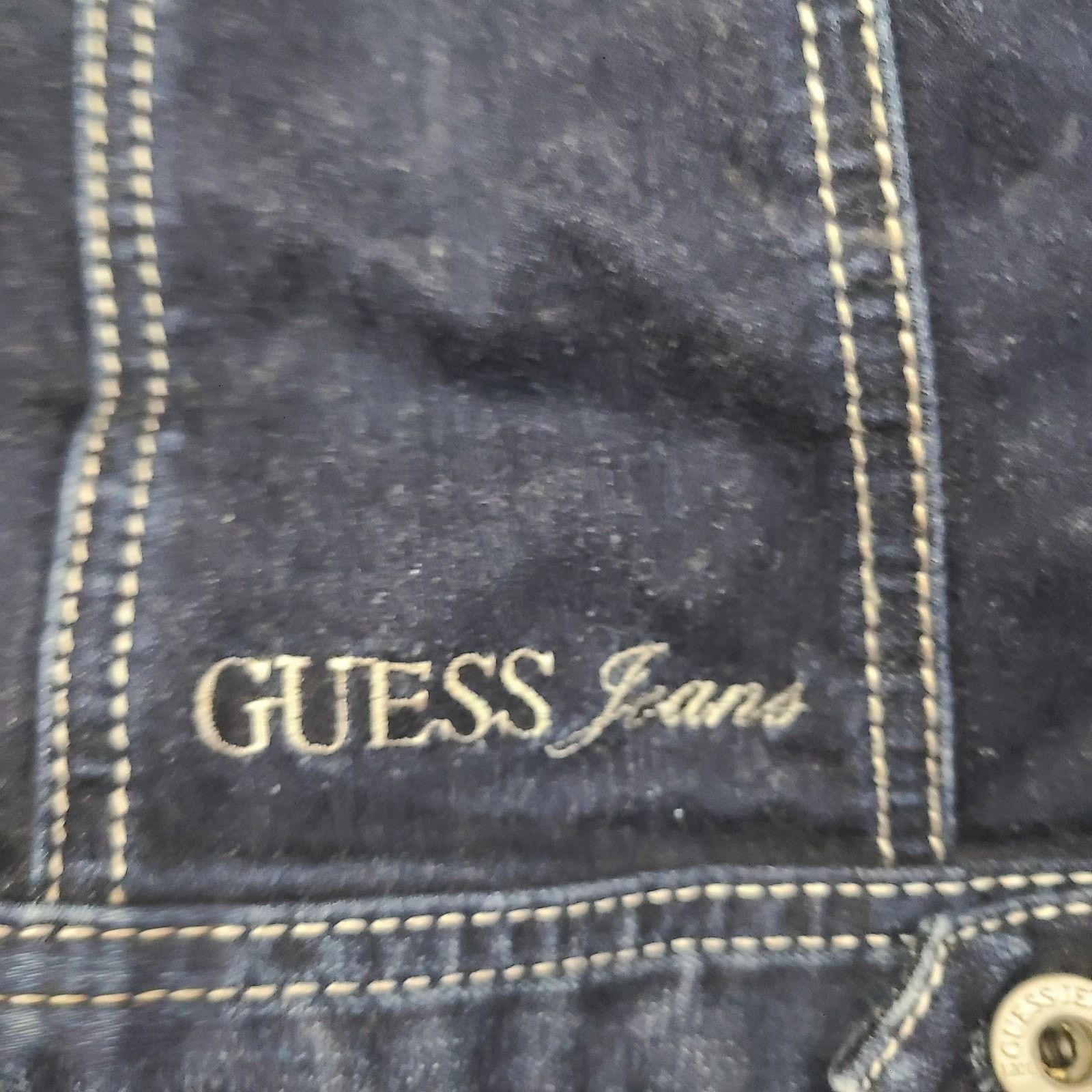 Guess Guess Luxury Denim Jean Jacket Dark Blue Size Small Women Size S / US 4 / IT 40 - 10 Thumbnail