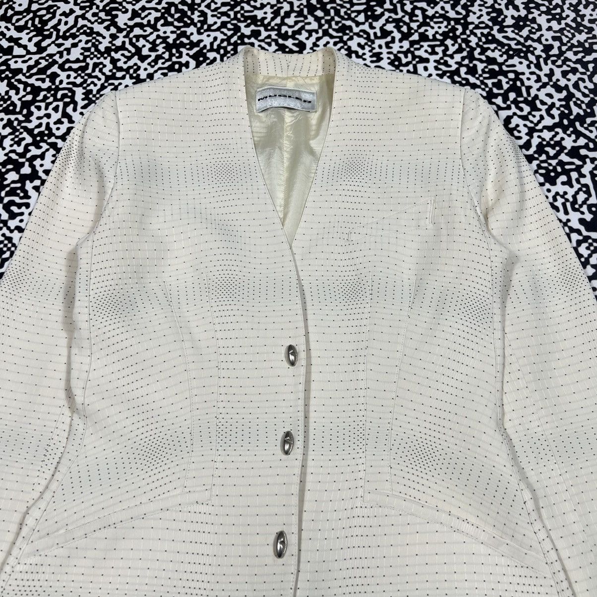 Mugler Vintage Y2K MUGLER Mini Dot Pattern Luxury Classic Blazer Size M / US 6-8 / IT 42-44 - 6 Thumbnail