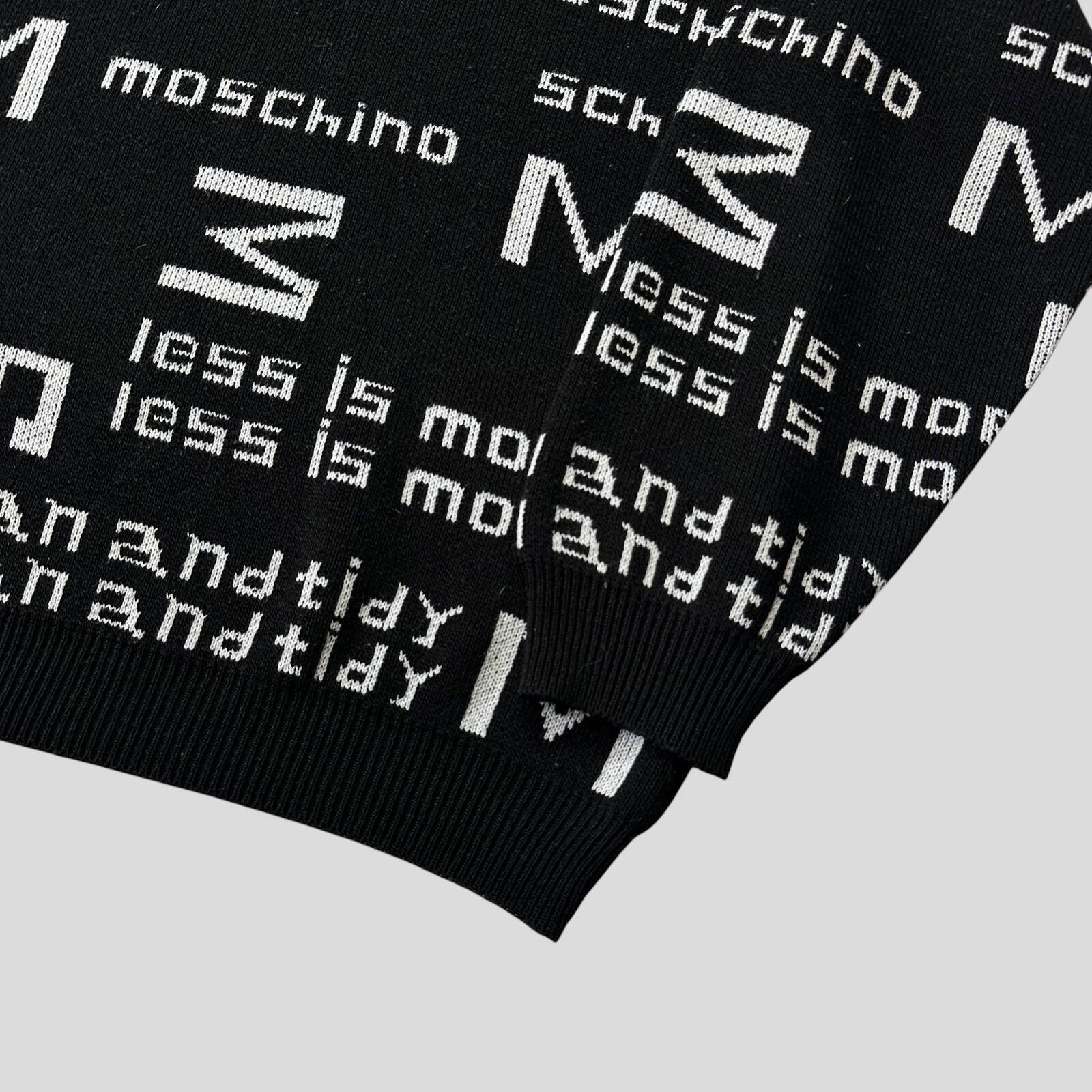 Other Moschino Jeans 1999 Less Is More Knitted Sweater - M/L Size US L / EU 52-54 / 3 - 4 Thumbnail