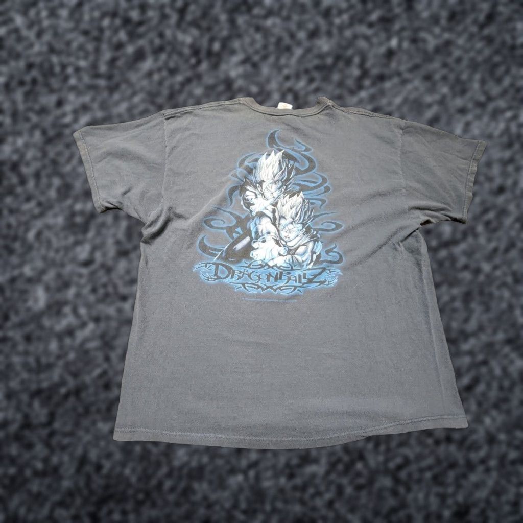 Vintage VINTAGE Dragon Ball Z T-Shirt Mens XXL US Made 2000s Goku Double Sided Crew Neck Cotton Graphic Tee Size US XXL / EU 58 / 5 - 1 Thumbnail