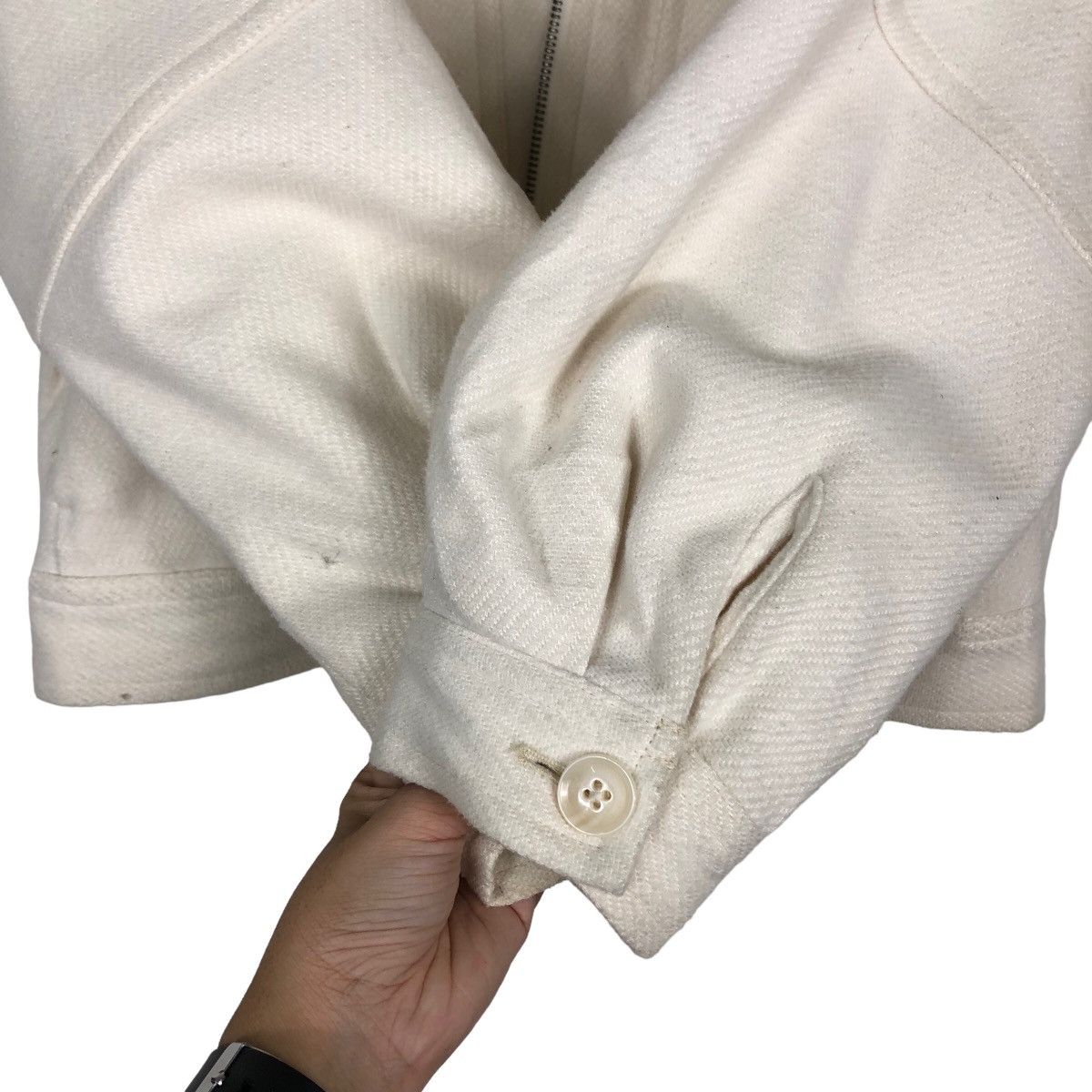 Japanese Brand 🔥Vintage Cropped Wool Jacket Cargo Gu Japan Issey Miyake Size US S / EU 44-46 / 1 - 12 Thumbnail