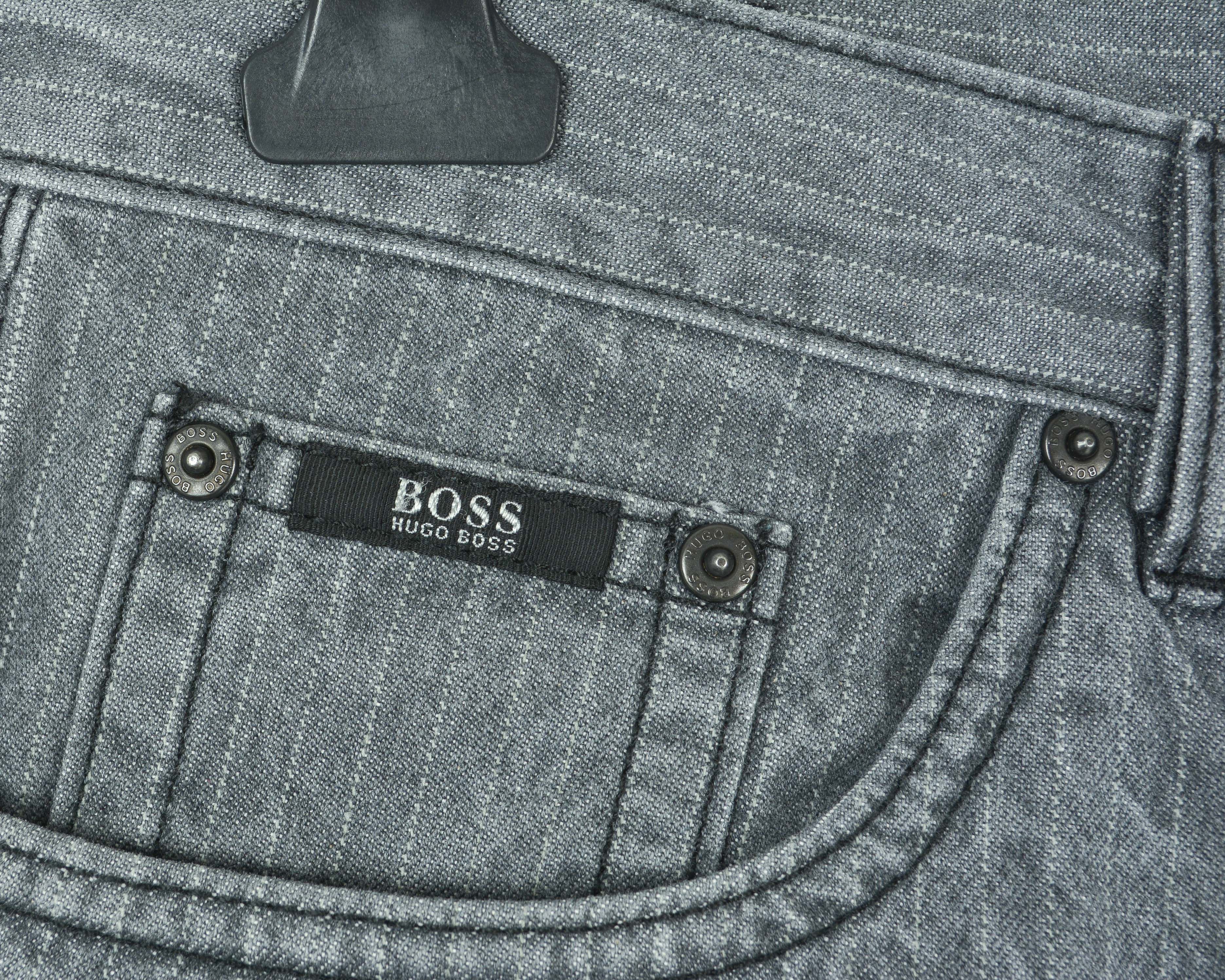 Hugo 'Scout 1' W33 L28 Straight Jeans Denim Pants Pinstriped Size US 33 - 3 Thumbnail