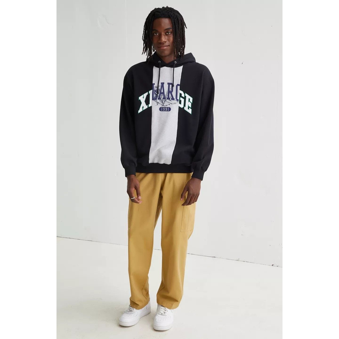 Urban Outfitters New Urban Outfitters XLARGE Patchwork Hoodie Sweatshirt Size US M / EU 48-50 / 2 - 4 Thumbnail