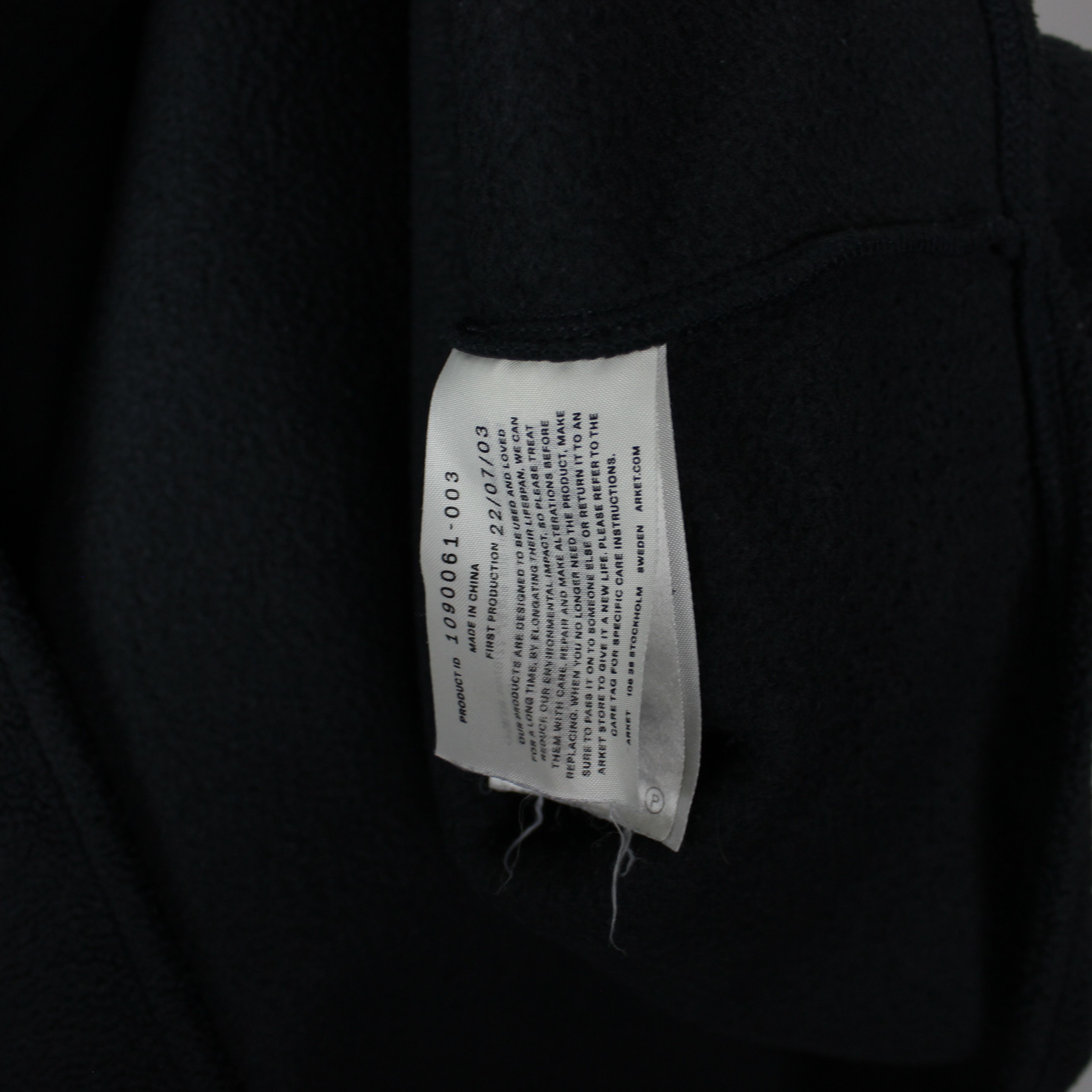 Arket Arket fleece jumper men black M L Size US M / EU 48-50 / 2 - 11 Thumbnail