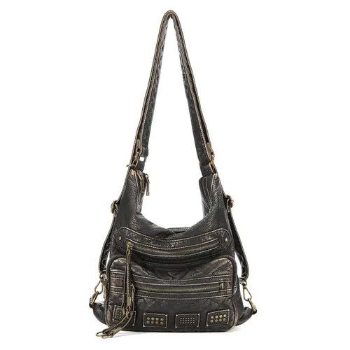 Vintage Women Multi-funtional Soft Shoulder Bag Size ONE SIZE - 1 Thumbnail