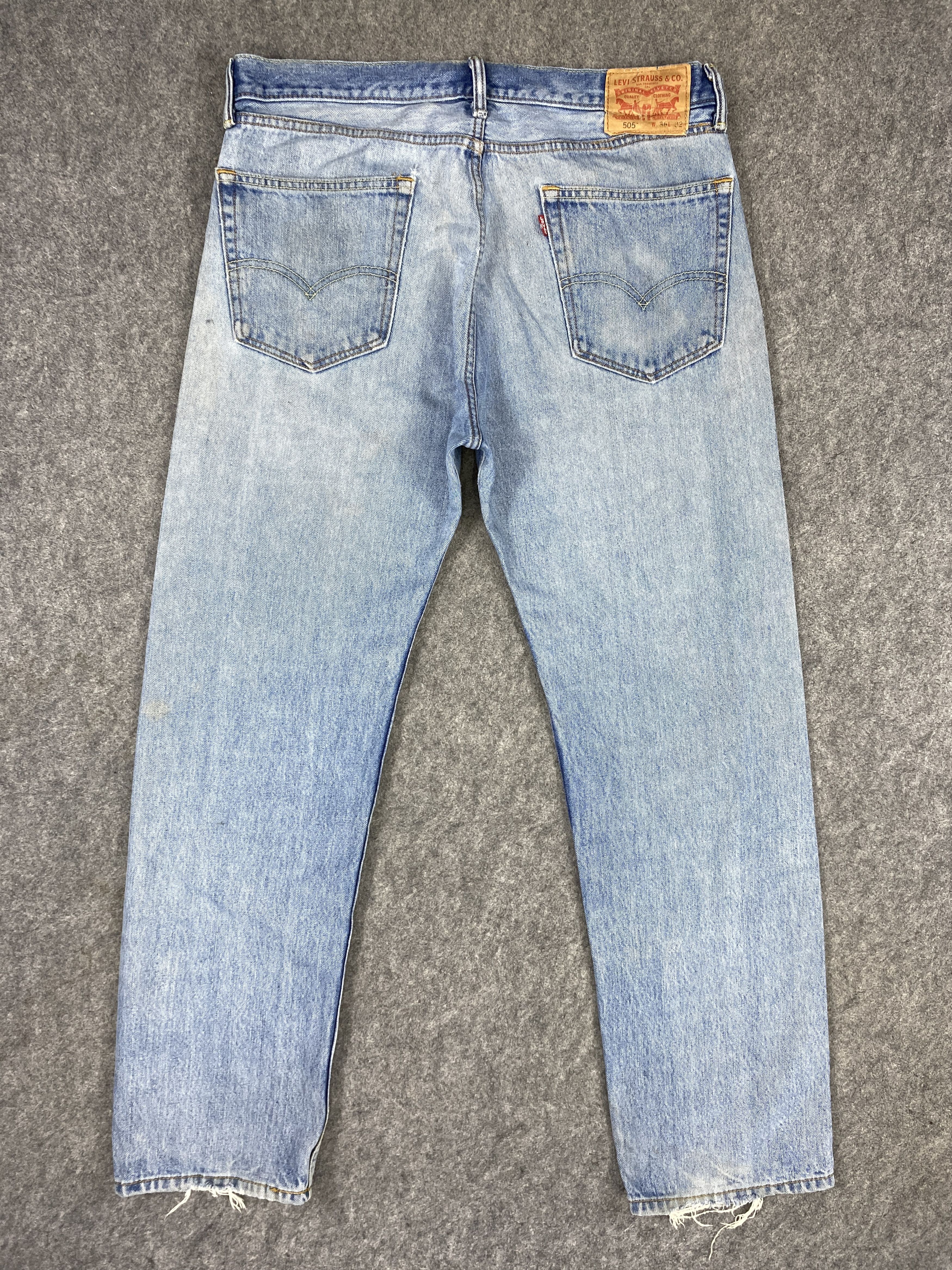 Levi's Dirty Used Blue Vintage Levi's 505 36x31.5 Denim -JN1742 Size US 36 / EU 52 - 2 Thumbnail