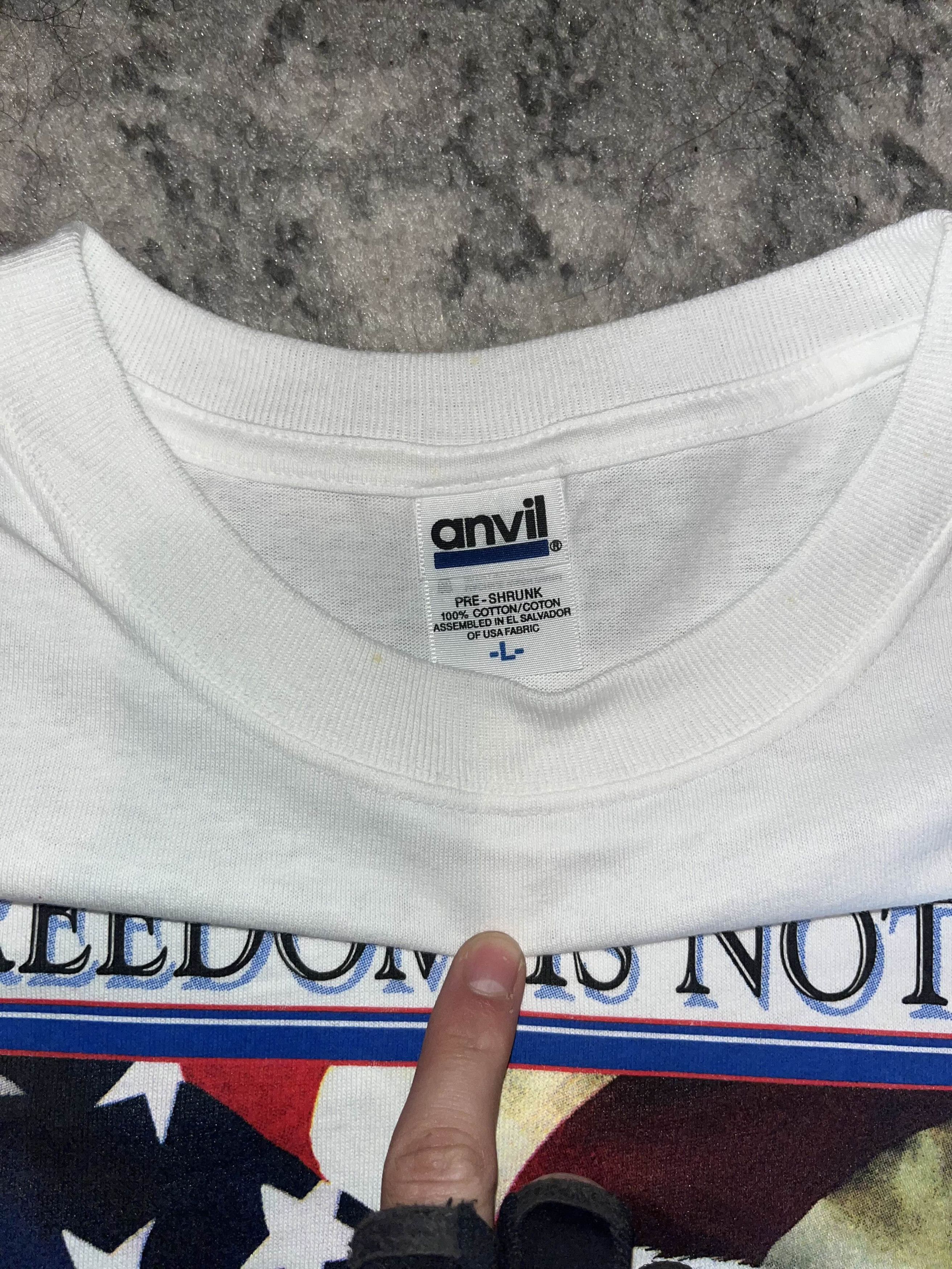 Vintage 90s / 00s Freedom Is Not Free Shirt Size US L / EU 52-54 / 3 - 3 Thumbnail