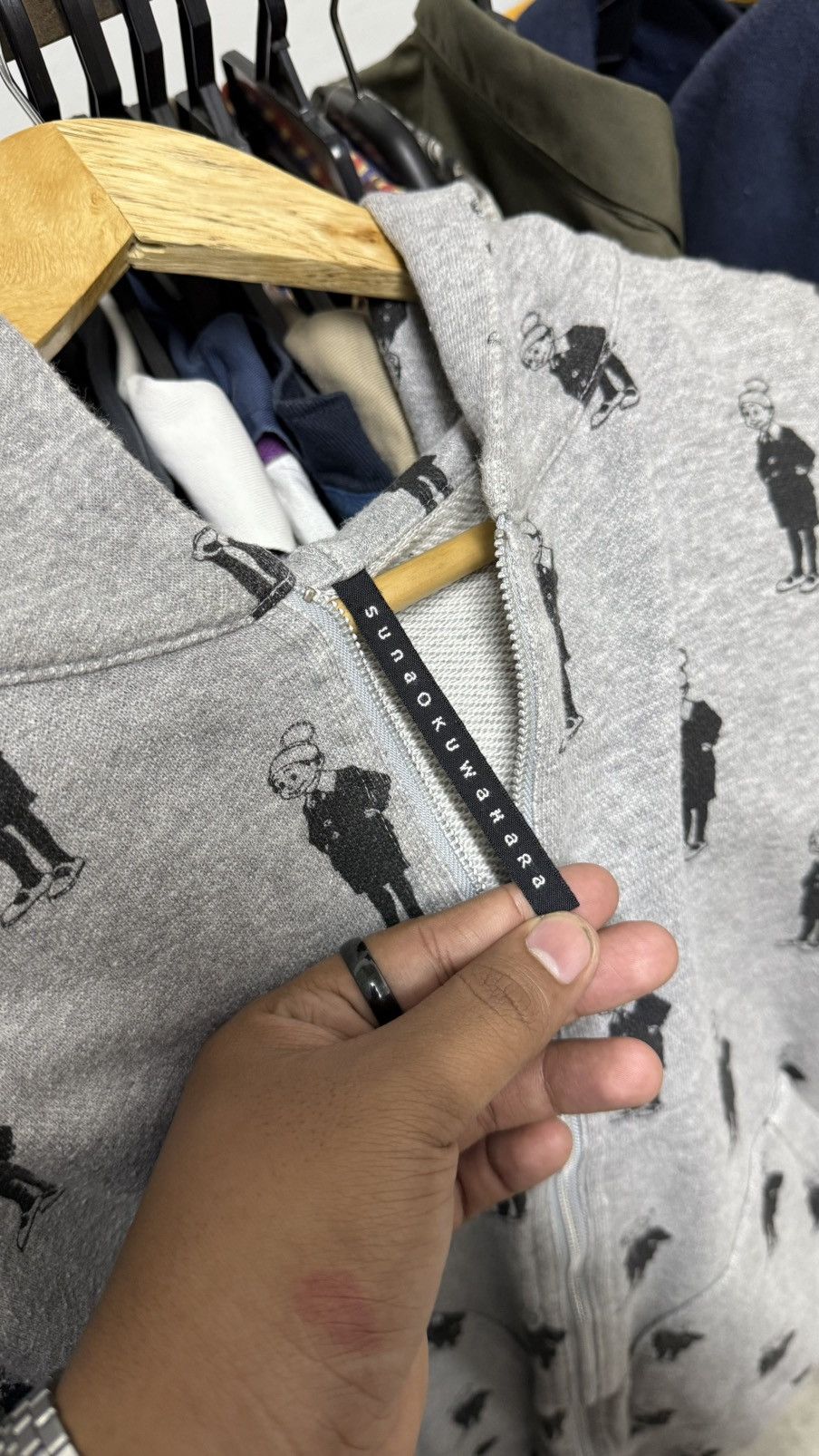 Issey Miyake VINTAGE SUNAOKUWAHARA ISSEY MIYAKE HOODIE Size US M / EU 48-50 / 2 - 6 Thumbnail