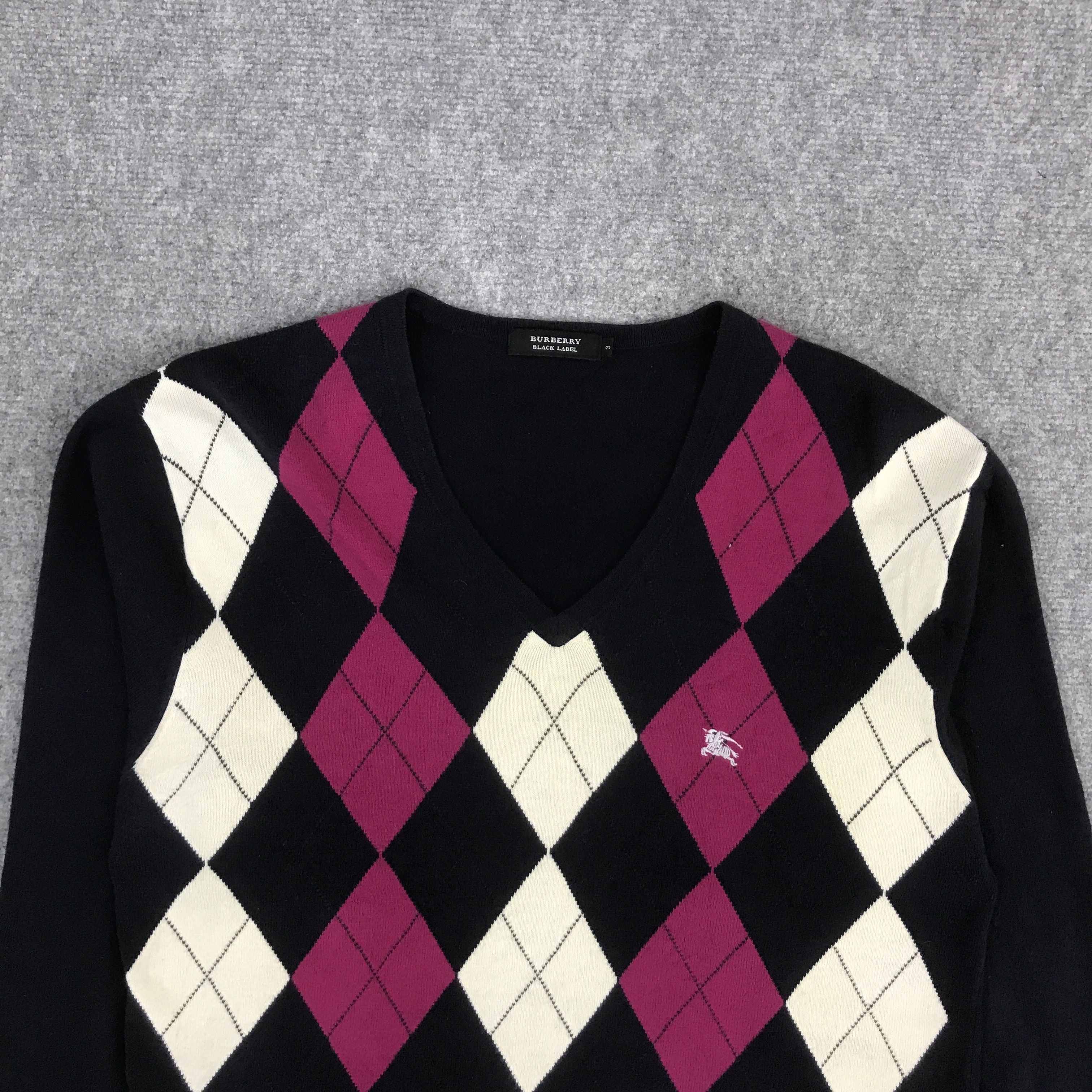 Burberry BURBERRY BLACK LABEL NECK V DESIGN KNITWEAR Size US M / EU 48-50 / 2 - 3 Thumbnail