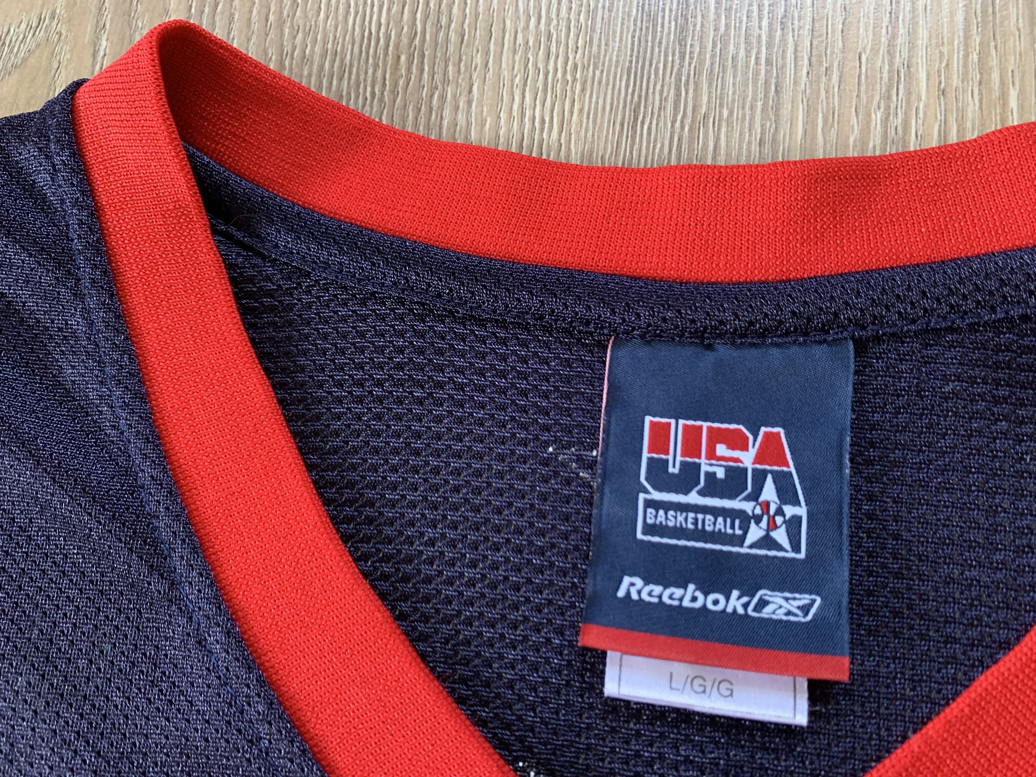 NBA × Reebok × Vintage Vintage Reebok USA Basketball Allen Iverson #4 Jersey Size US L / EU 52-54 / 3 - 6 Thumbnail