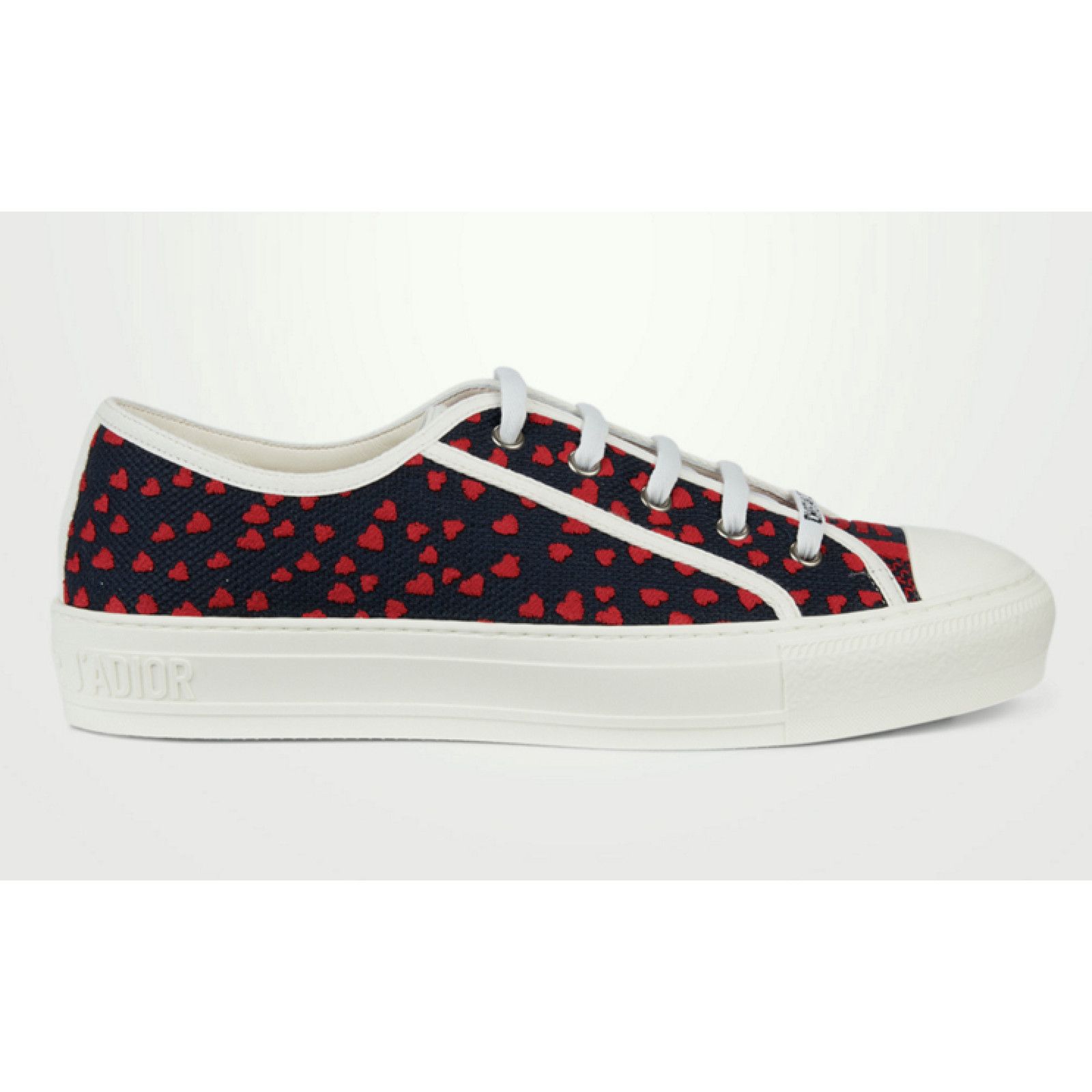 Dior Walk'N'Dior Hearts Lace Up Flat Low Top Trainer Sneaker 40 Size US 10 / IT 40 - 1 Thumbnail