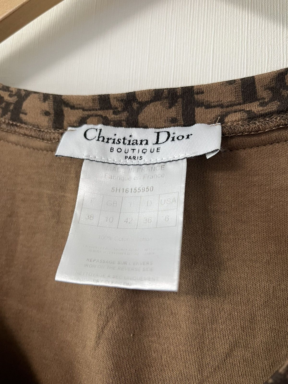 Dior × Vintage Christian Dior 2005 Trotter Top T-Shirt Monogram Vintage Size S / US 4 / IT 40 - 6 Thumbnail