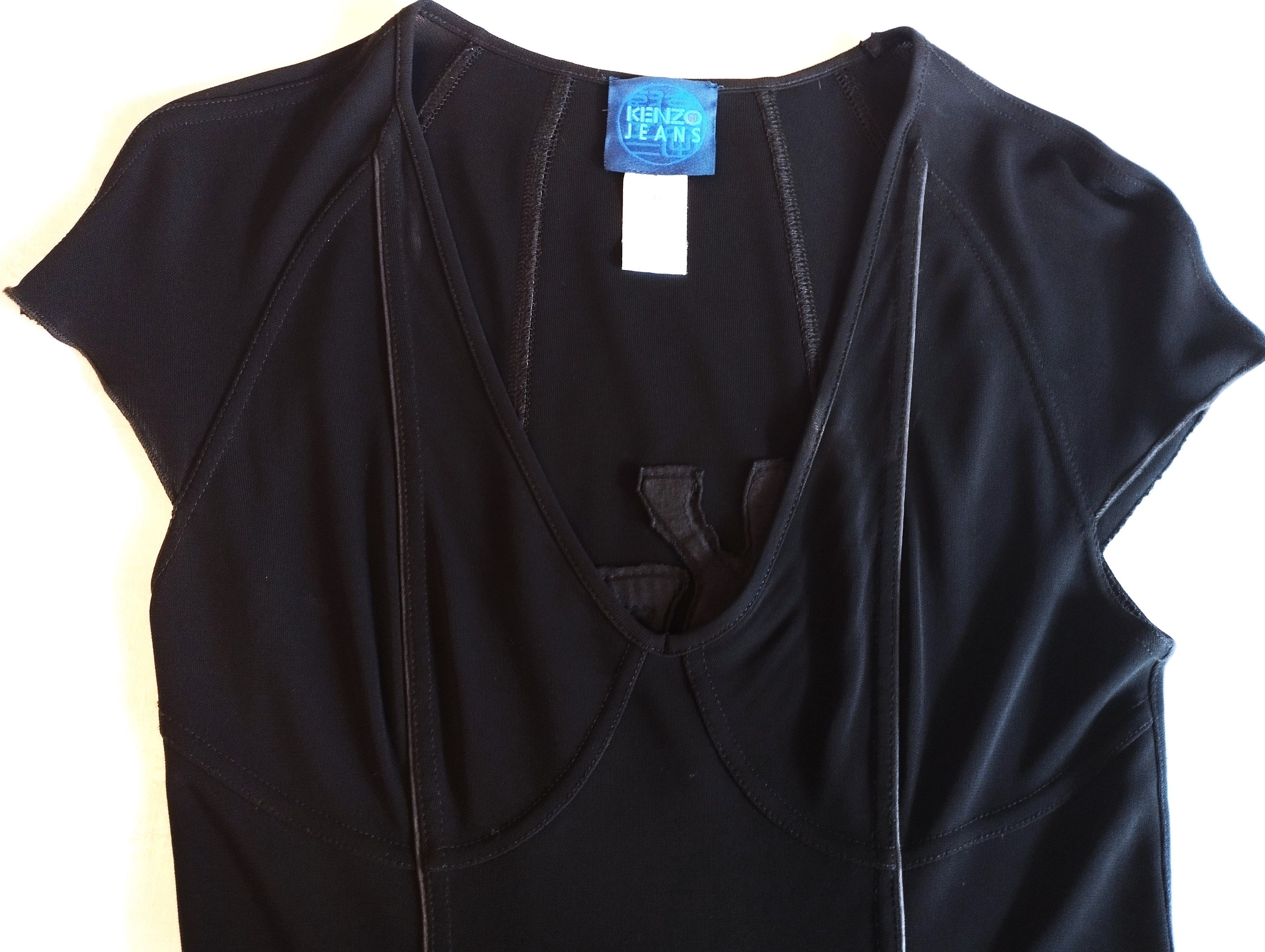 Kenzo Kenzo Robe Soirée Souple Sigle Dos Relief TS Size S / US 4 / IT 40 - 8 Thumbnail