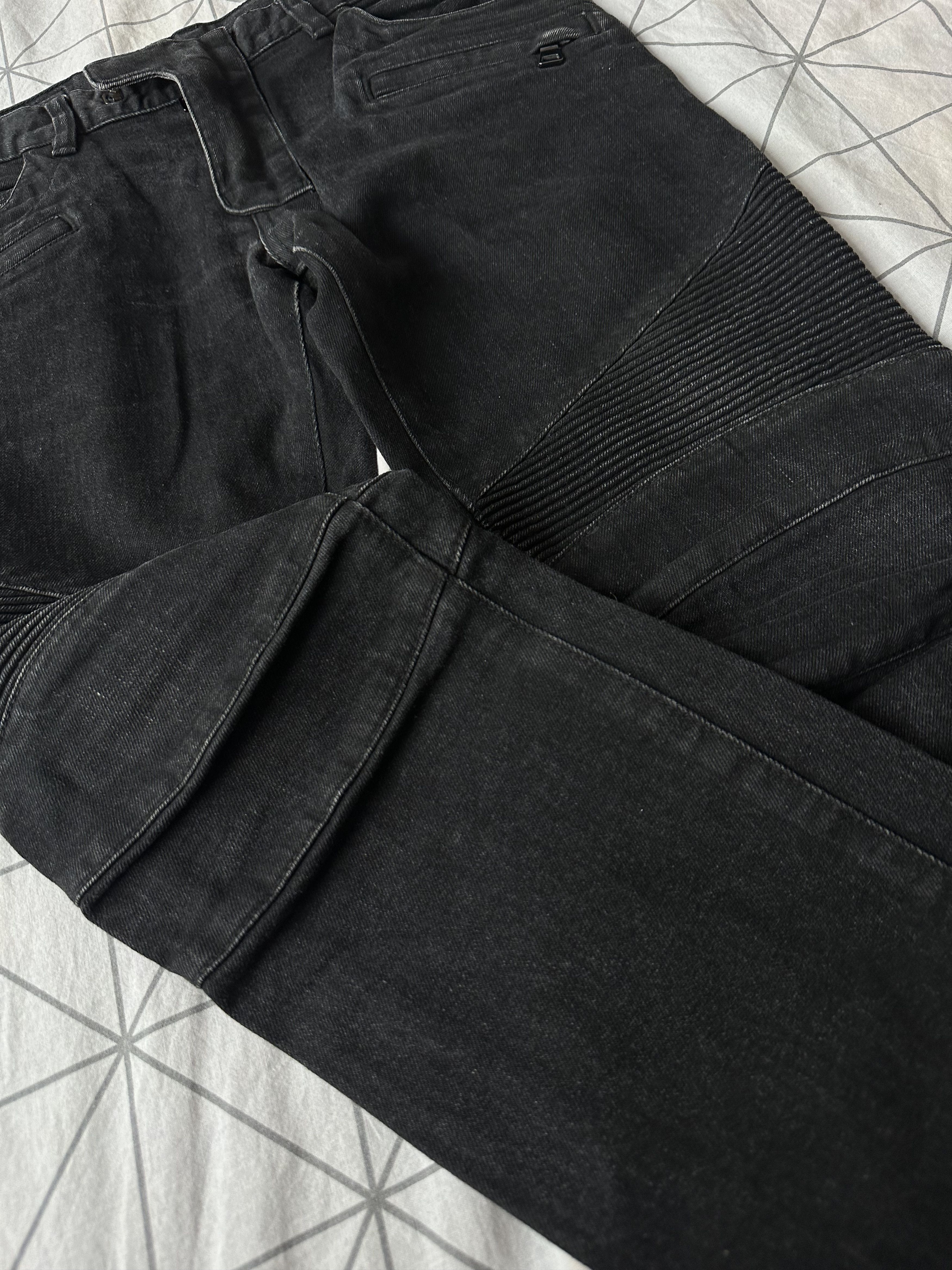 Balmain SS15 Balmain Black Denim Zip Made In Japan Size US 31 - 3 Thumbnail
