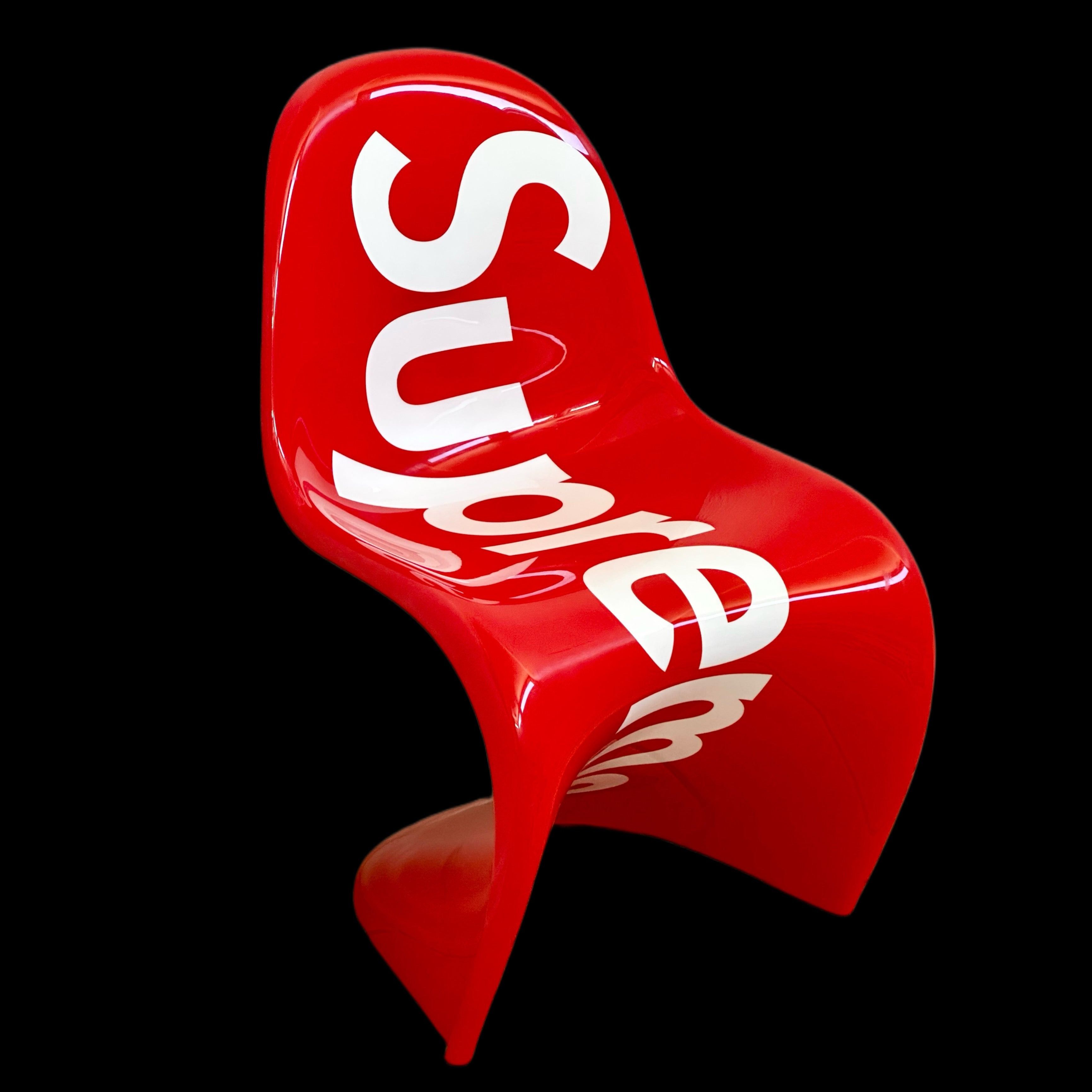 image of 2021 Supreme Vitra Panton Chair Box Logo in Red, Men's